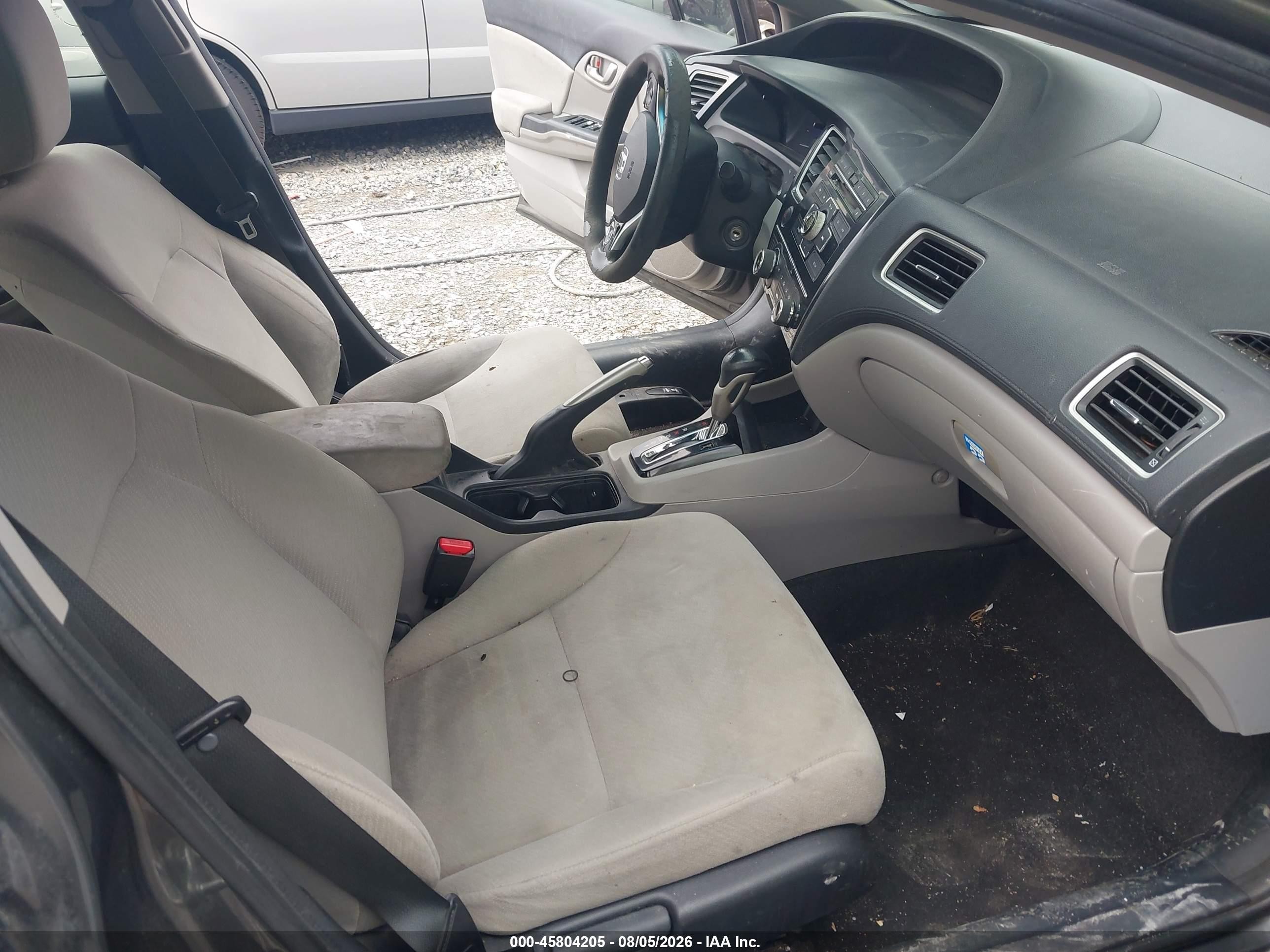 2013 Honda Civic Lx Gray vin: 2HGFB2F5XDH559397