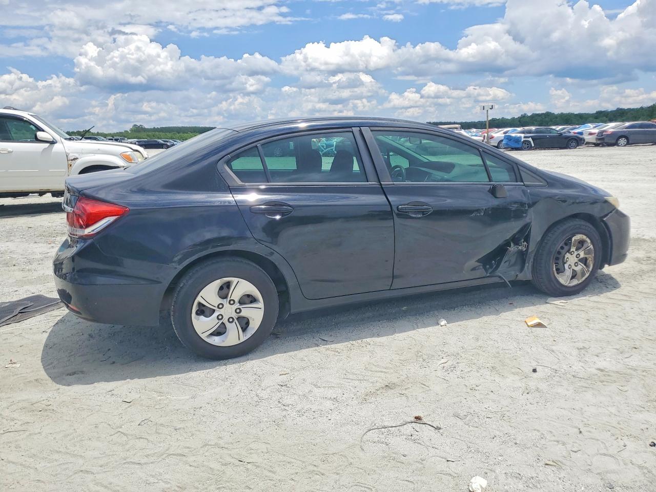 2013 Honda Civic Lx Черный vin: 2HGFB2F5XDH565068