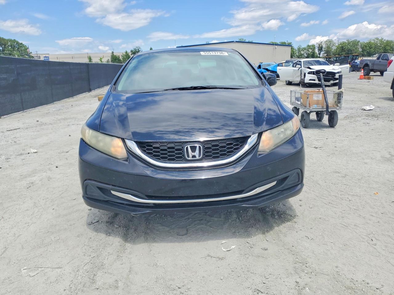 2013 Honda Civic Lx Черный vin: 2HGFB2F5XDH565068