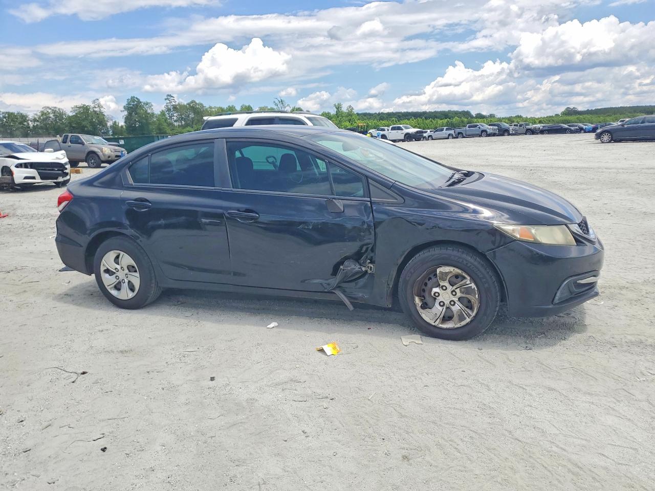 2013 Honda Civic Lx Черный vin: 2HGFB2F5XDH565068