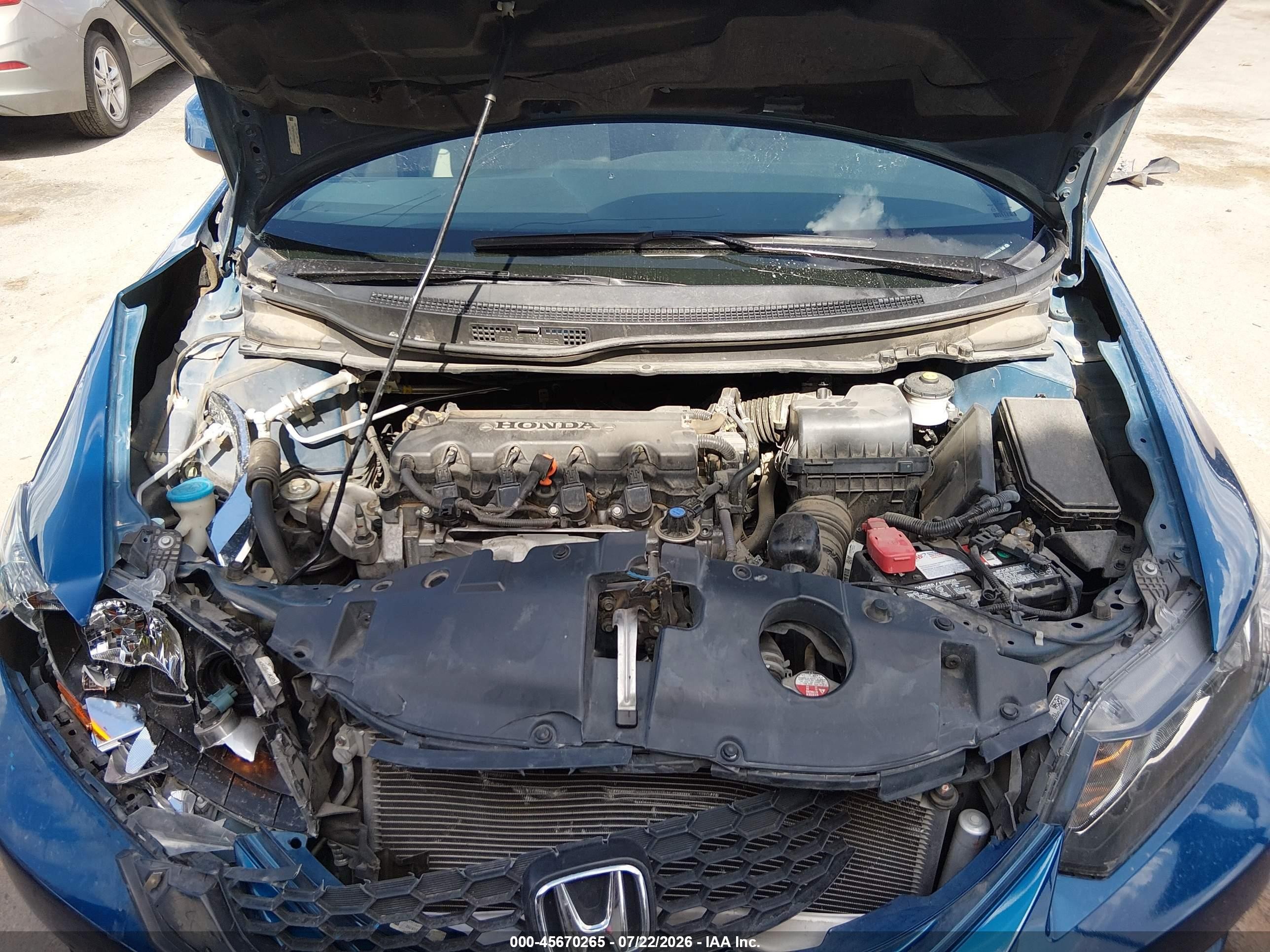 2013 Honda Civic Lx Синий vin: 2HGFB2F5XDH568830