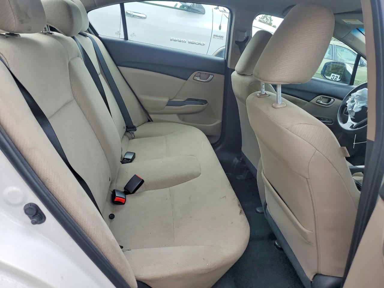 2013 Honda Civic Lx White vin: 2HGFB2F5XDH572845