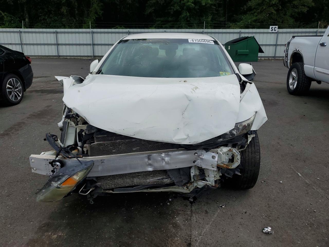 2013 Honda Civic Lx White vin: 2HGFB2F5XDH572845