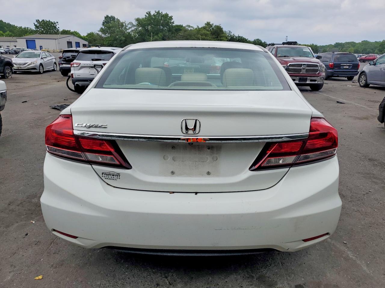 2013 Honda Civic Lx White vin: 2HGFB2F5XDH572845
