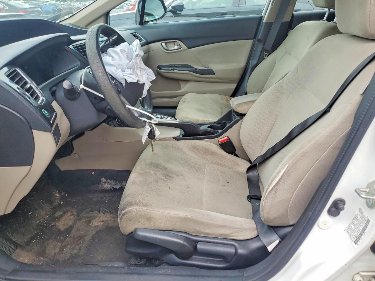 2013 Honda Civic Lx White vin: 2HGFB2F5XDH572845