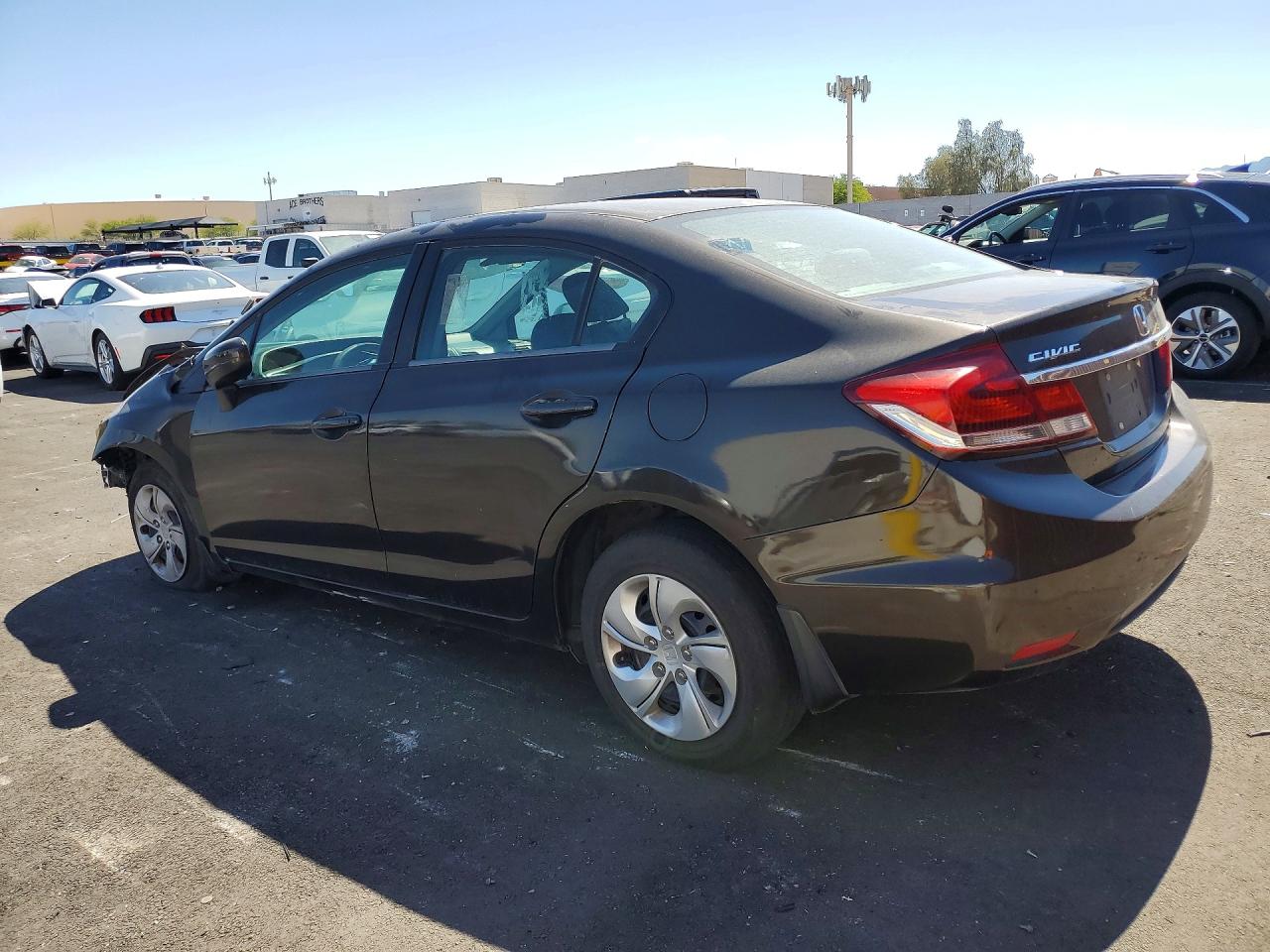 2013 Honda Civic Lx Black vin: 2HGFB2F5XDH580072