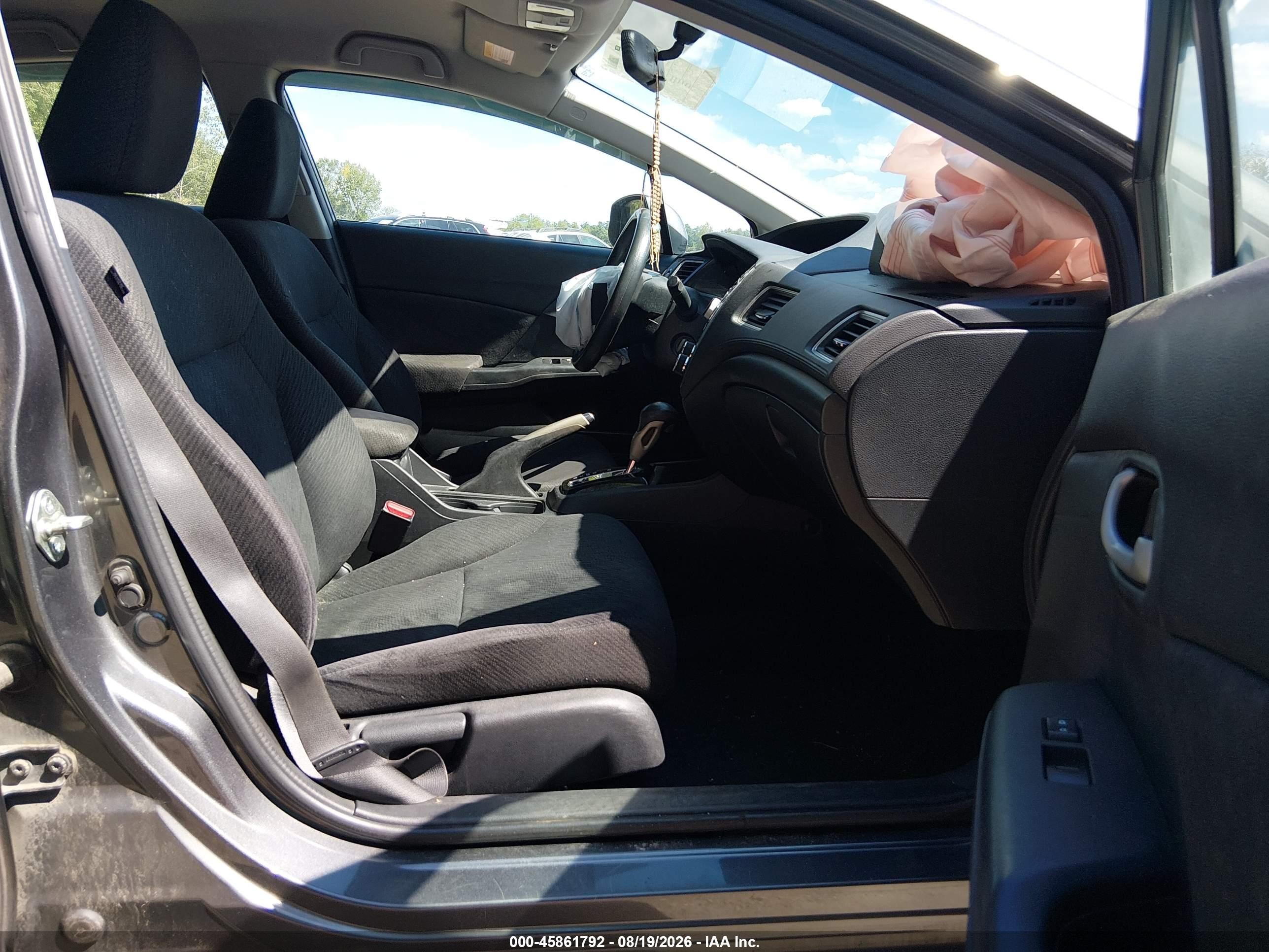 2013 Honda Civic Lx Gray vin: 2HGFB2F5XDH581724