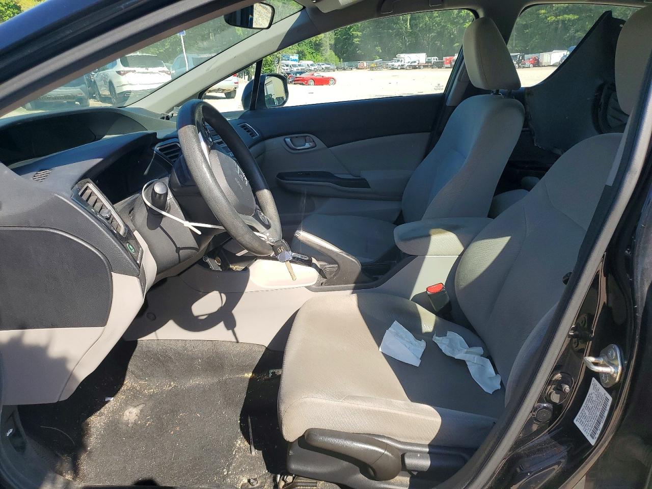 2013 Honda Civic Lx Black vin: 2HGFB2F5XDH581867