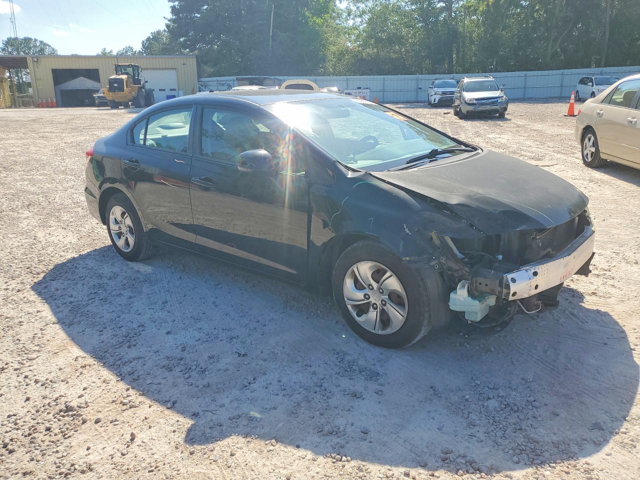 2013 Honda Civic Lx Black vin: 2HGFB2F5XDH581867