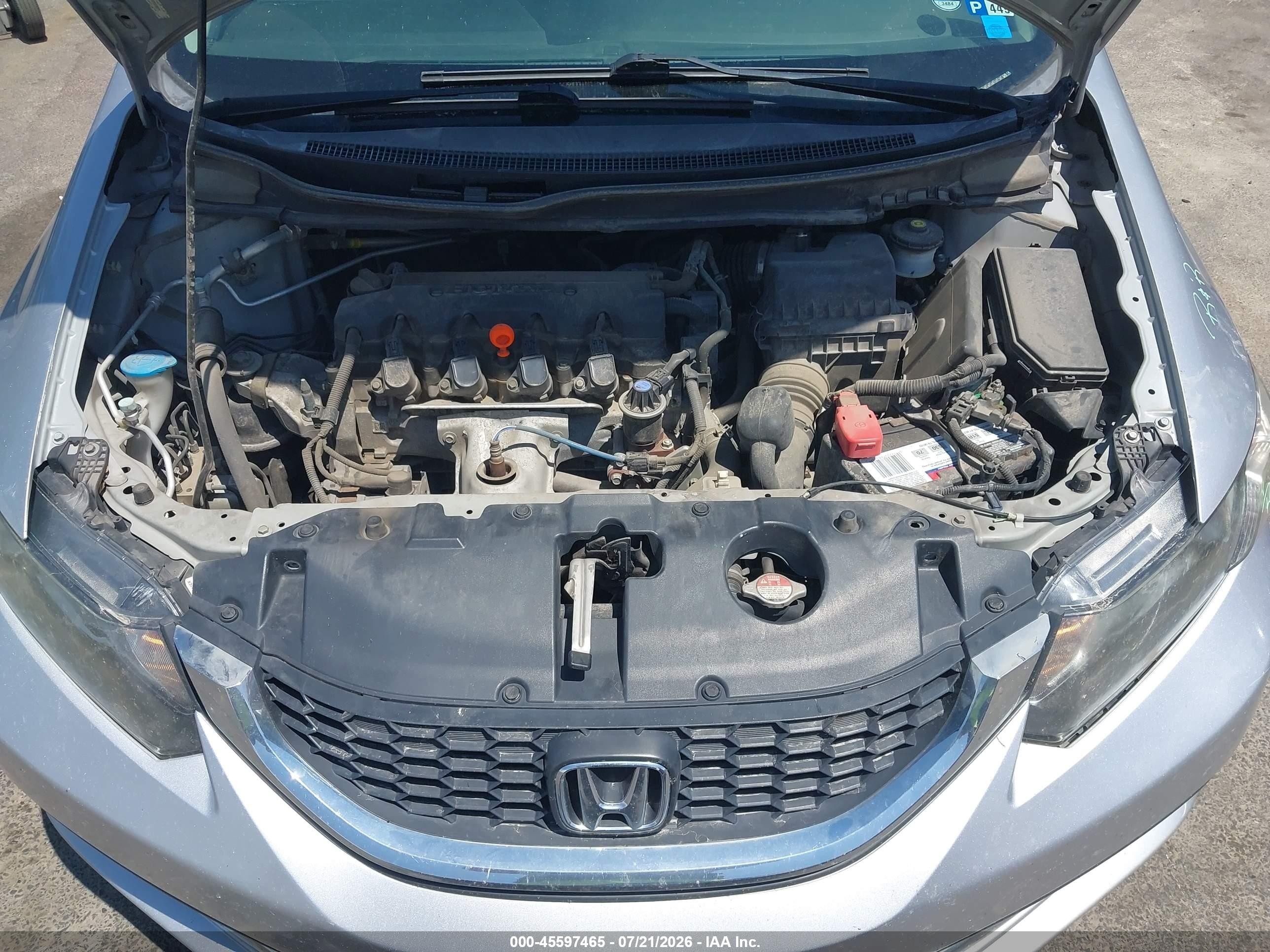 2013 Honda Civic Lx Silver vin: 2HGFB2F5XDH590276
