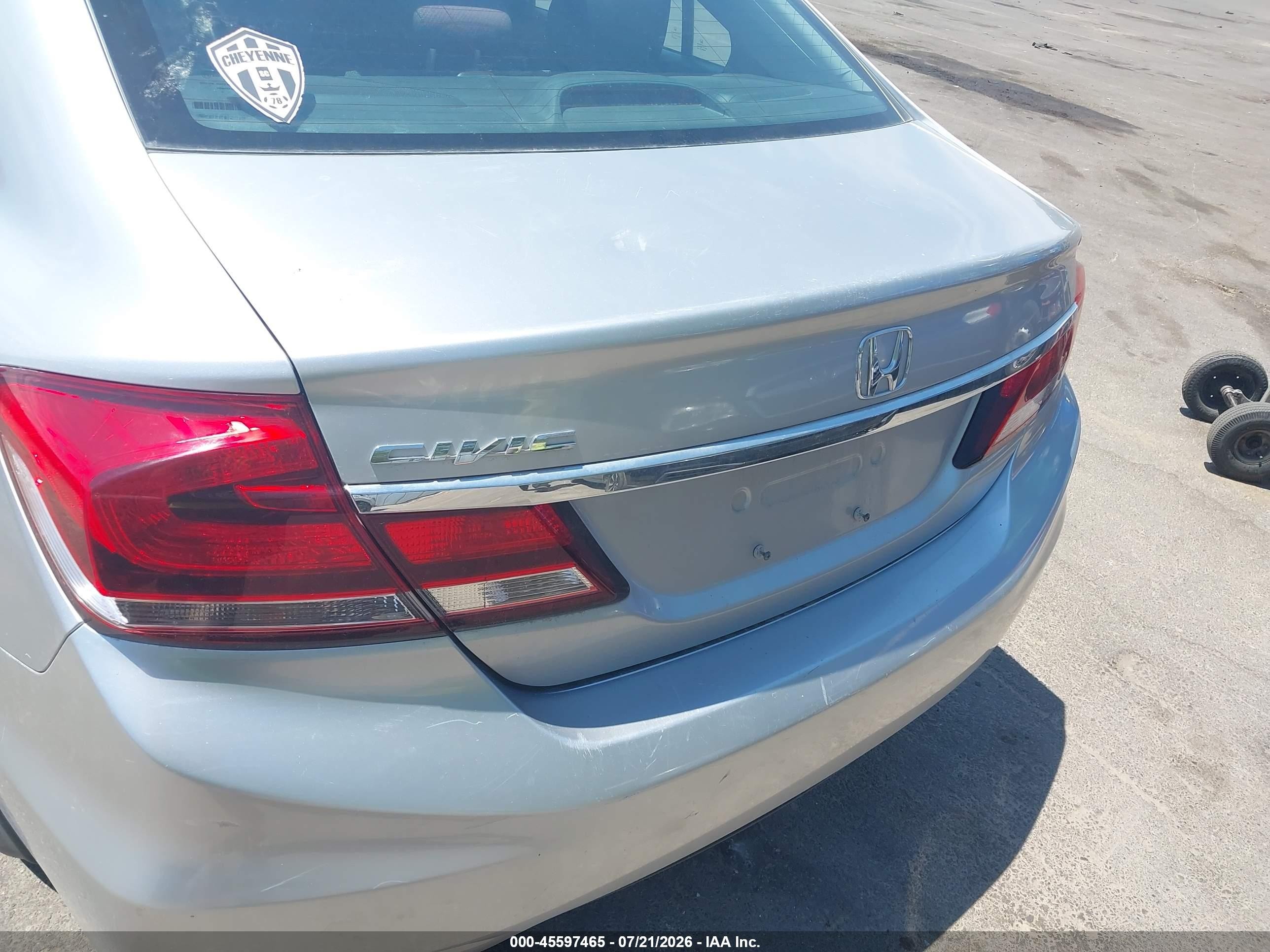 2013 Honda Civic Lx Silver vin: 2HGFB2F5XDH590276