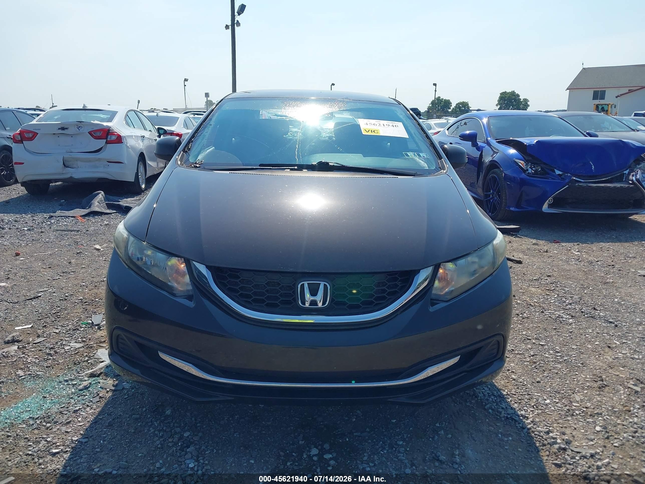 2013 Honda Civic Lx Black vin: 2HGFB2F5XDH599270