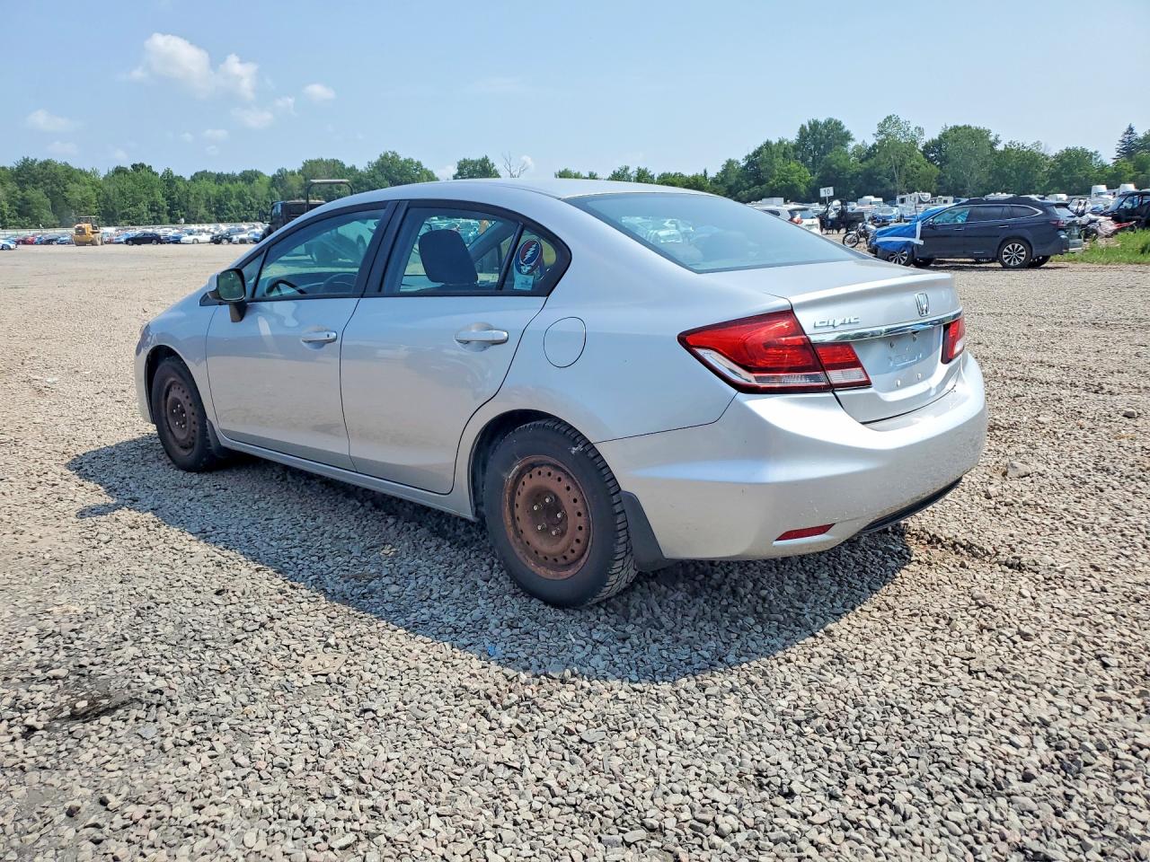 2013 Honda Civic Lx Silver vin: 2HGFB2F5XDH600899