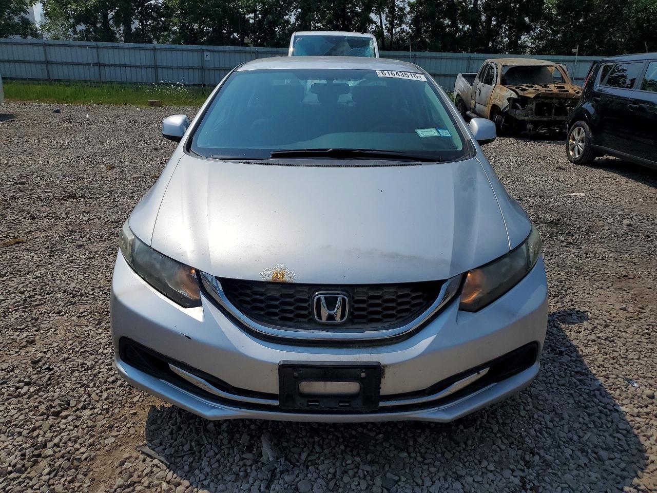 2013 Honda Civic Lx Silver vin: 2HGFB2F5XDH600899