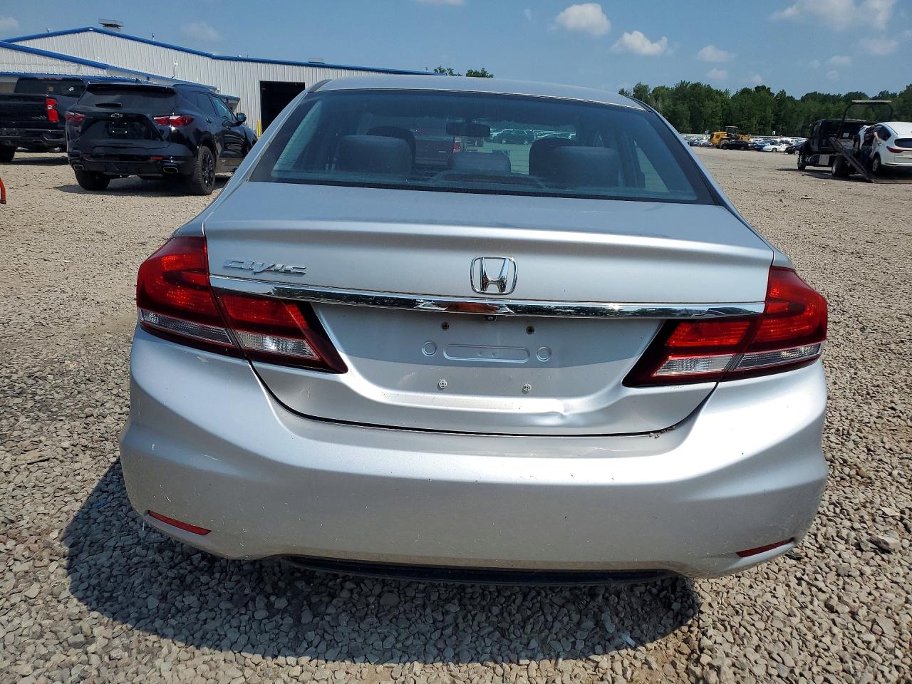 2013 Honda Civic Lx Silver vin: 2HGFB2F5XDH600899