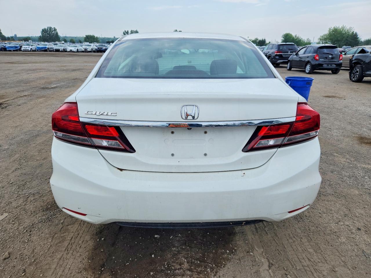2014 Honda Civic Lx White vin: 2HGFB2F5XEH001390