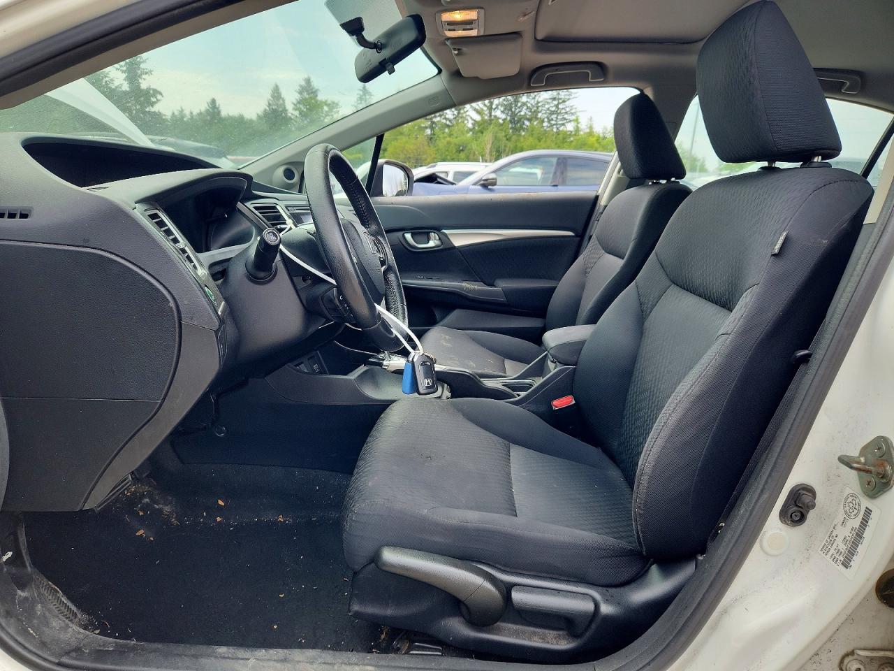 2014 Honda Civic Lx White vin: 2HGFB2F5XEH001390