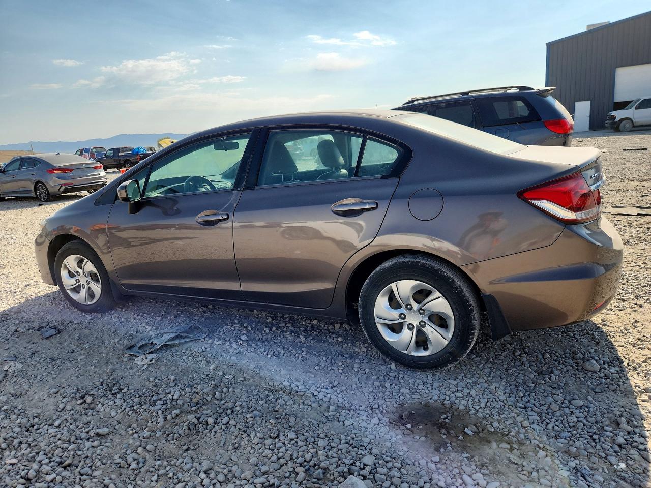 2014 Honda Civic Gray vin: 2HGFB2F5XEH502229