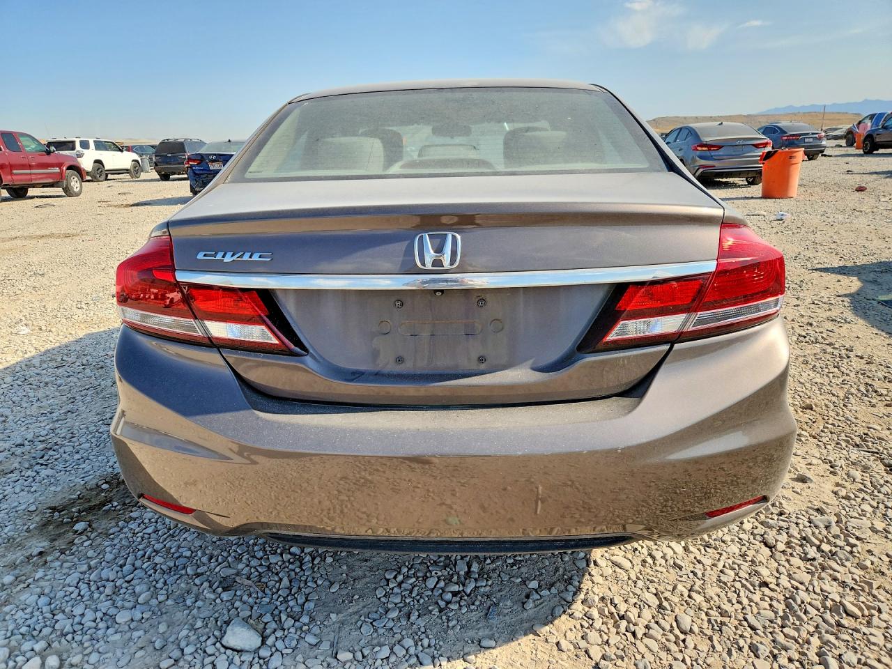 2014 Honda Civic Gray vin: 2HGFB2F5XEH502229