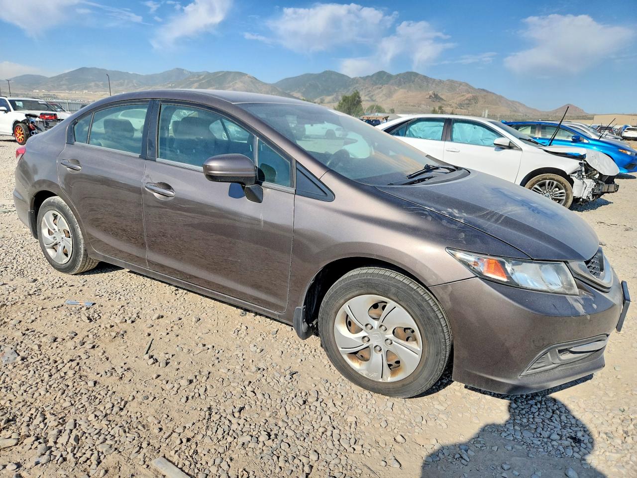 2014 Honda Civic Gray vin: 2HGFB2F5XEH502229
