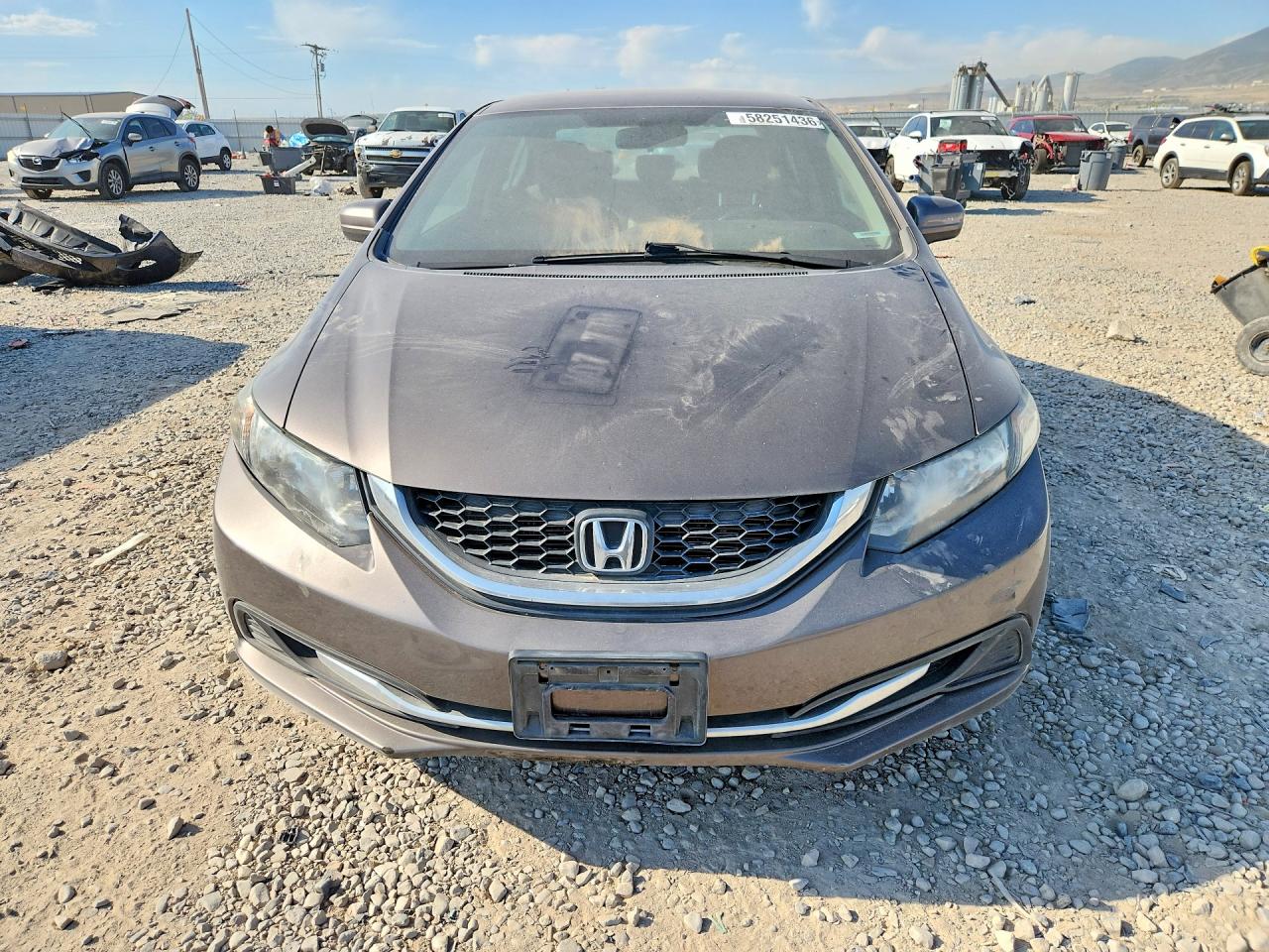 2014 Honda Civic Gray vin: 2HGFB2F5XEH502229