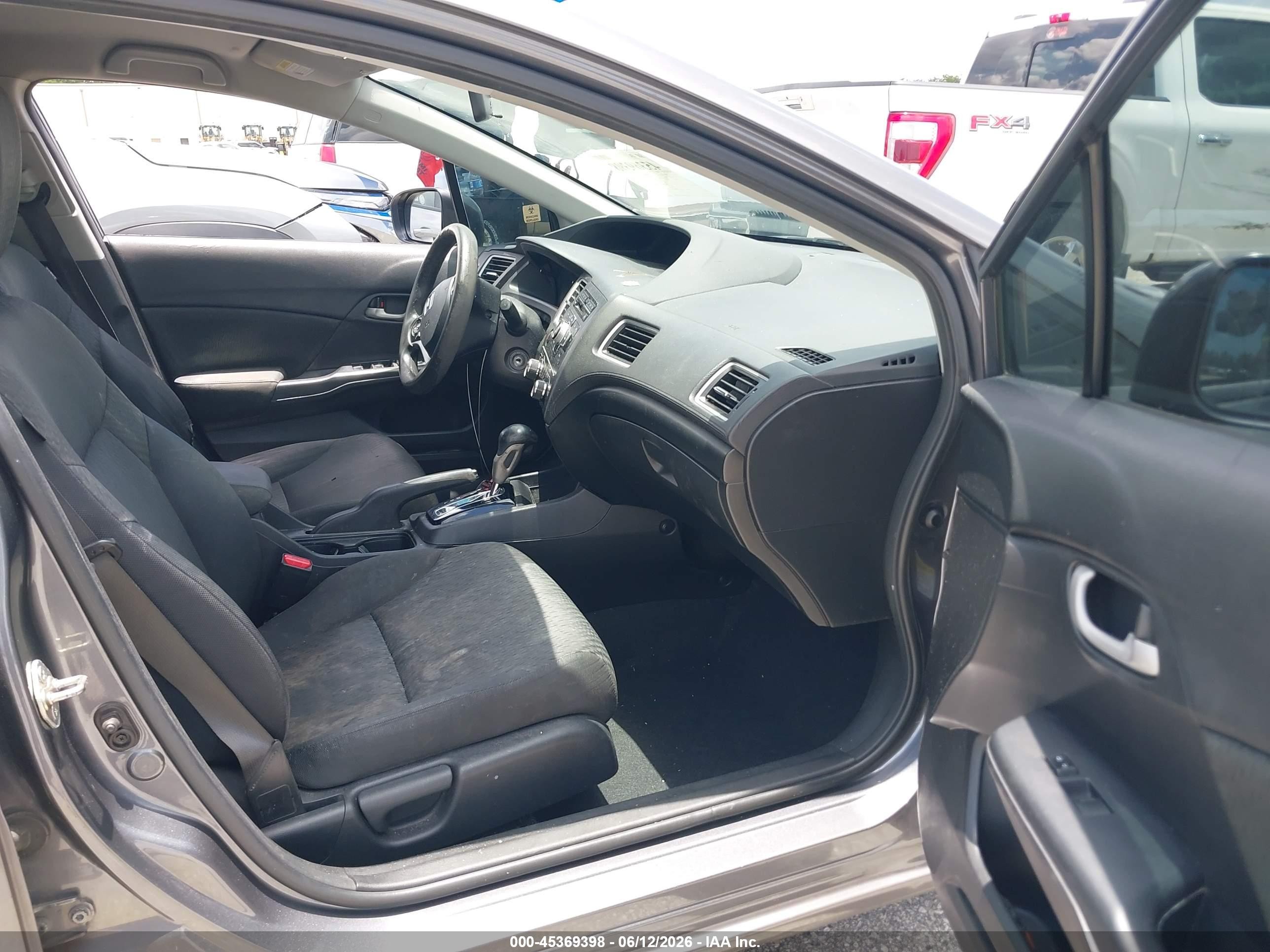 2014 Honda Civic Lx Gray vin: 2HGFB2F5XEH503400