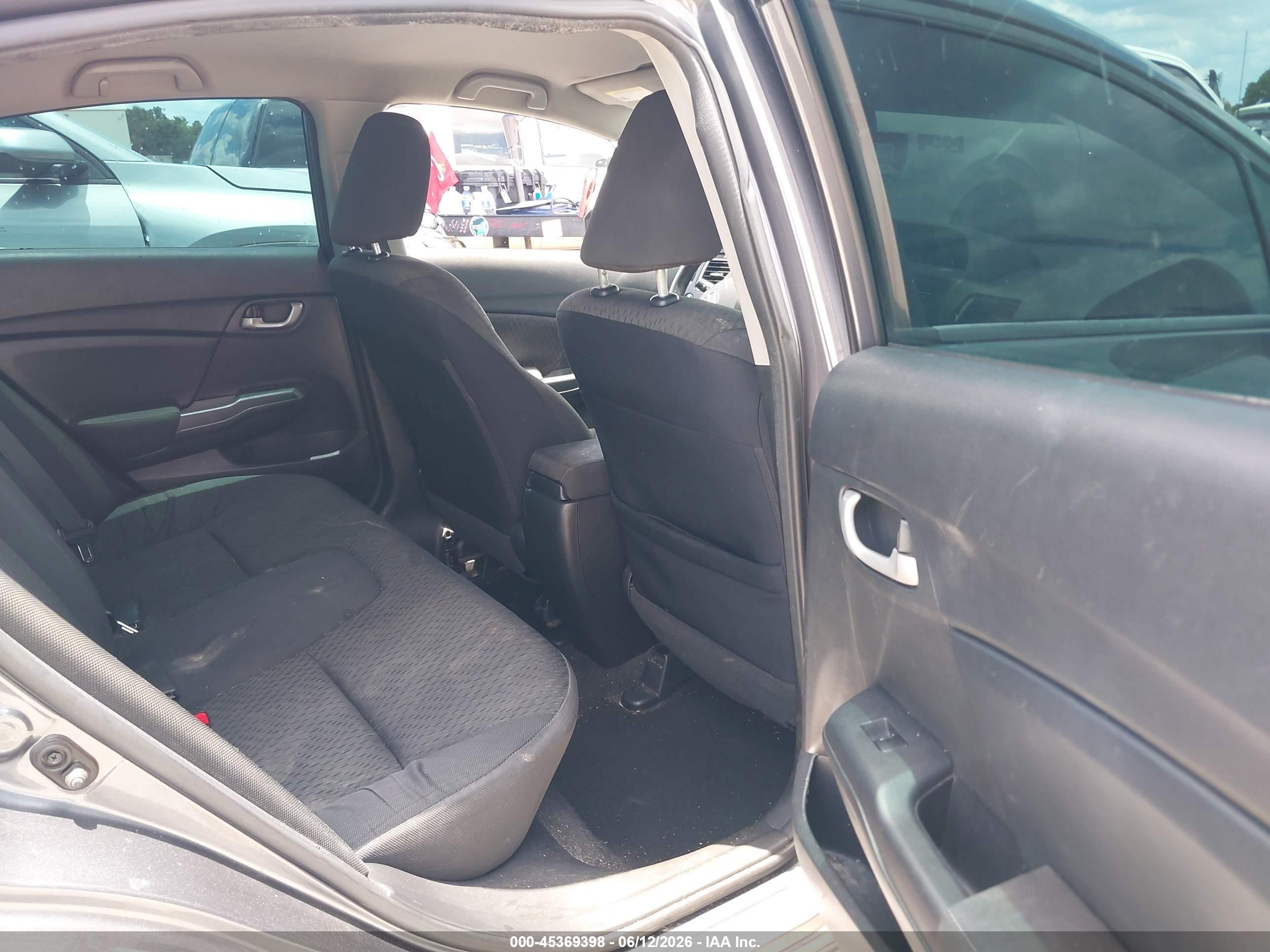 2014 Honda Civic Lx Gray vin: 2HGFB2F5XEH503400