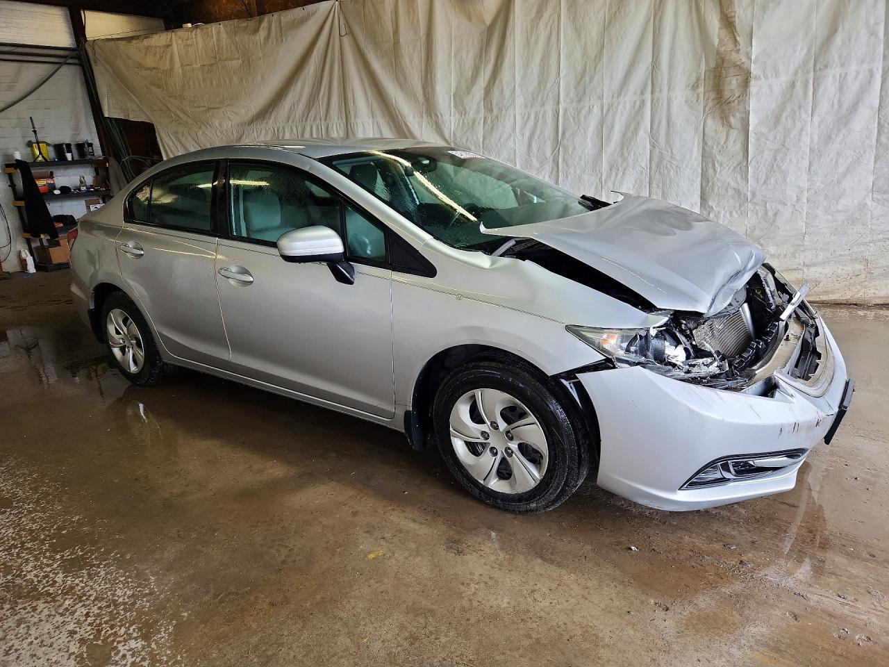 2014 Honda Civic Lx Серебряный vin: 2HGFB2F5XEH506300