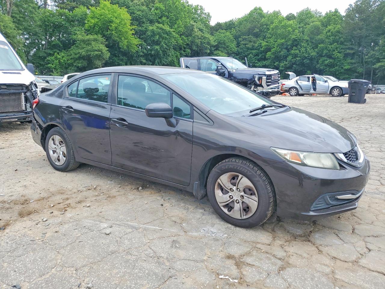 2014 Honda Civic Lx Коричневый vin: 2HGFB2F5XEH508841
