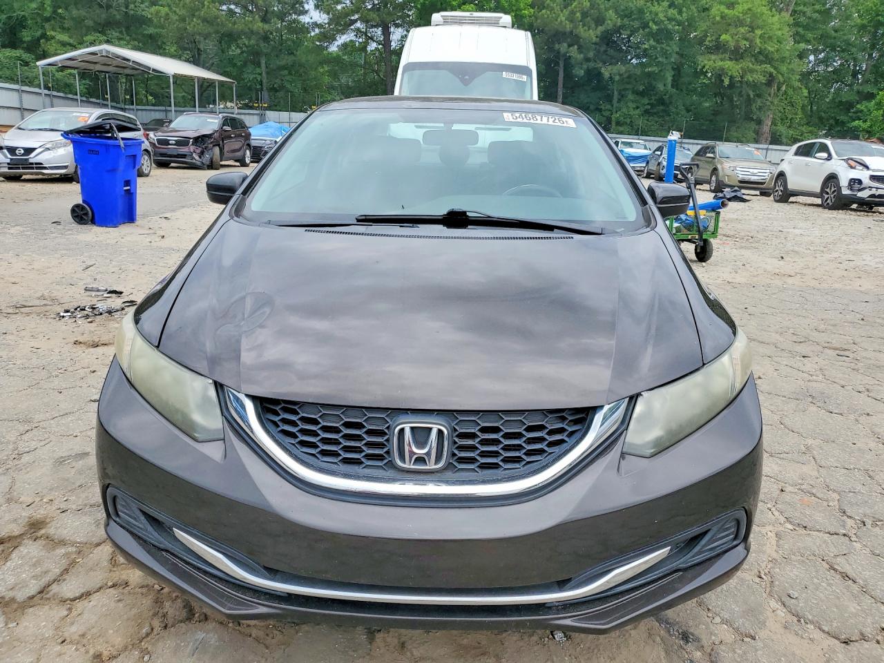 2014 Honda Civic Lx Коричневый vin: 2HGFB2F5XEH508841
