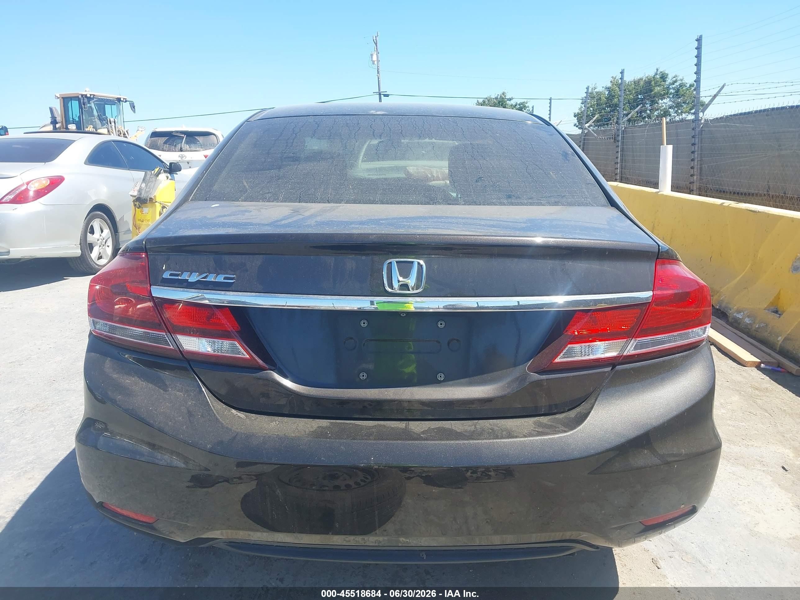 2014 Honda Civic Lx Black vin: 2HGFB2F5XEH513117