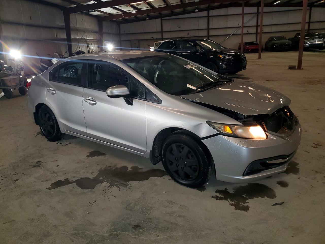 2014 Honda Civic Lx Silver vin: 2HGFB2F5XEH521024