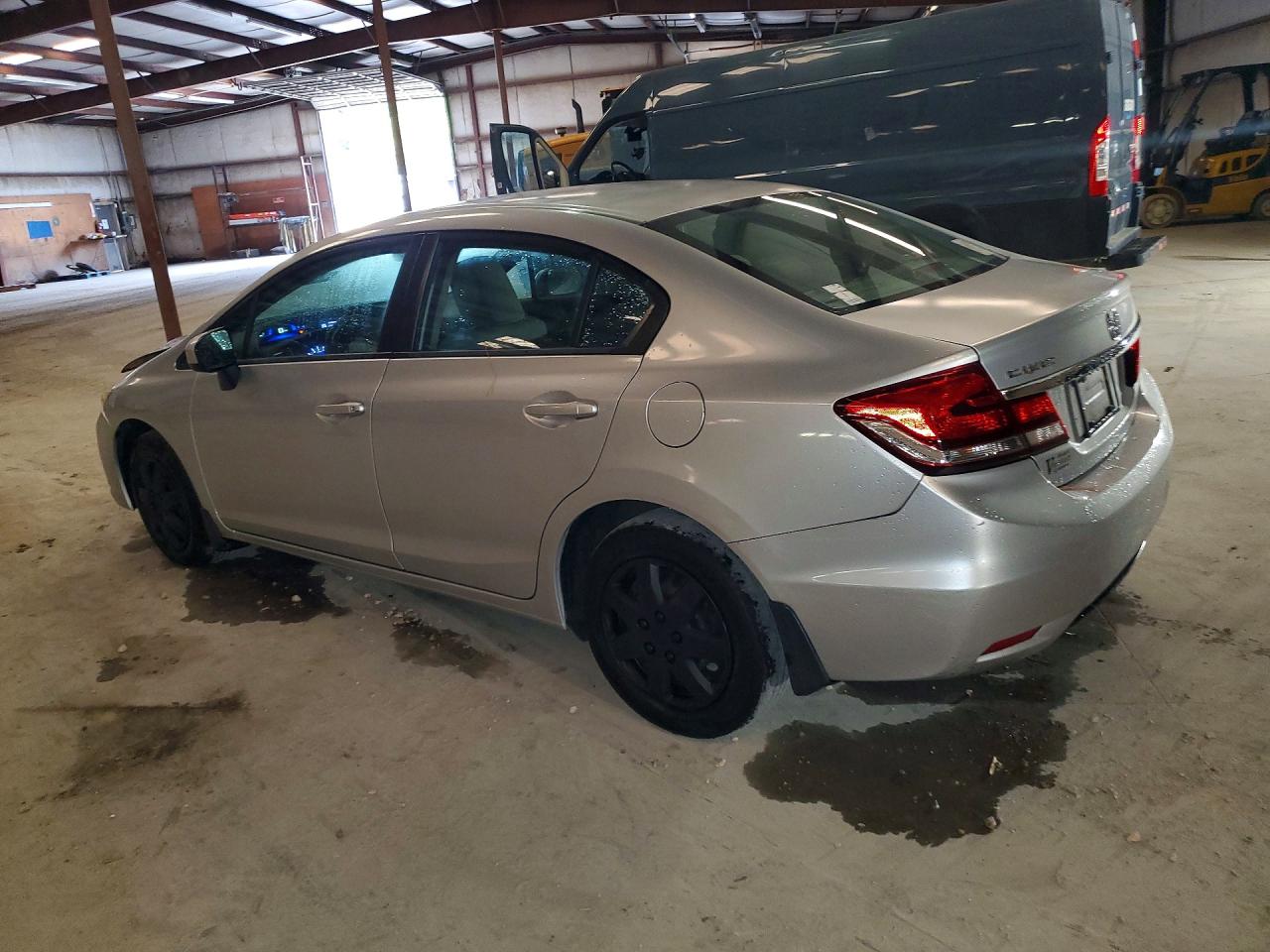 2014 Honda Civic Lx Silver vin: 2HGFB2F5XEH521024