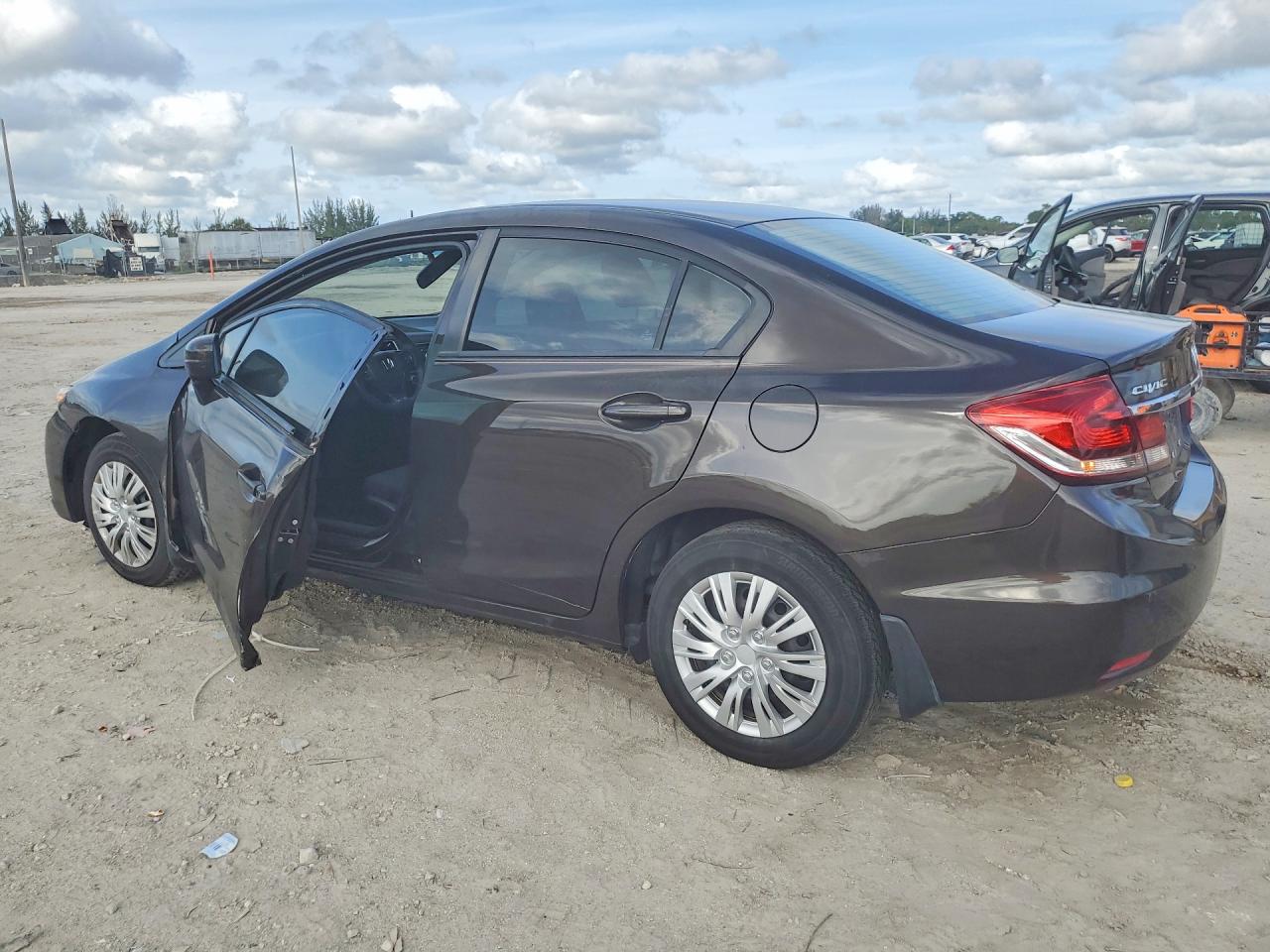2014 Honda Civic Ex Brown vin: 2HGFB2F5XEH521461