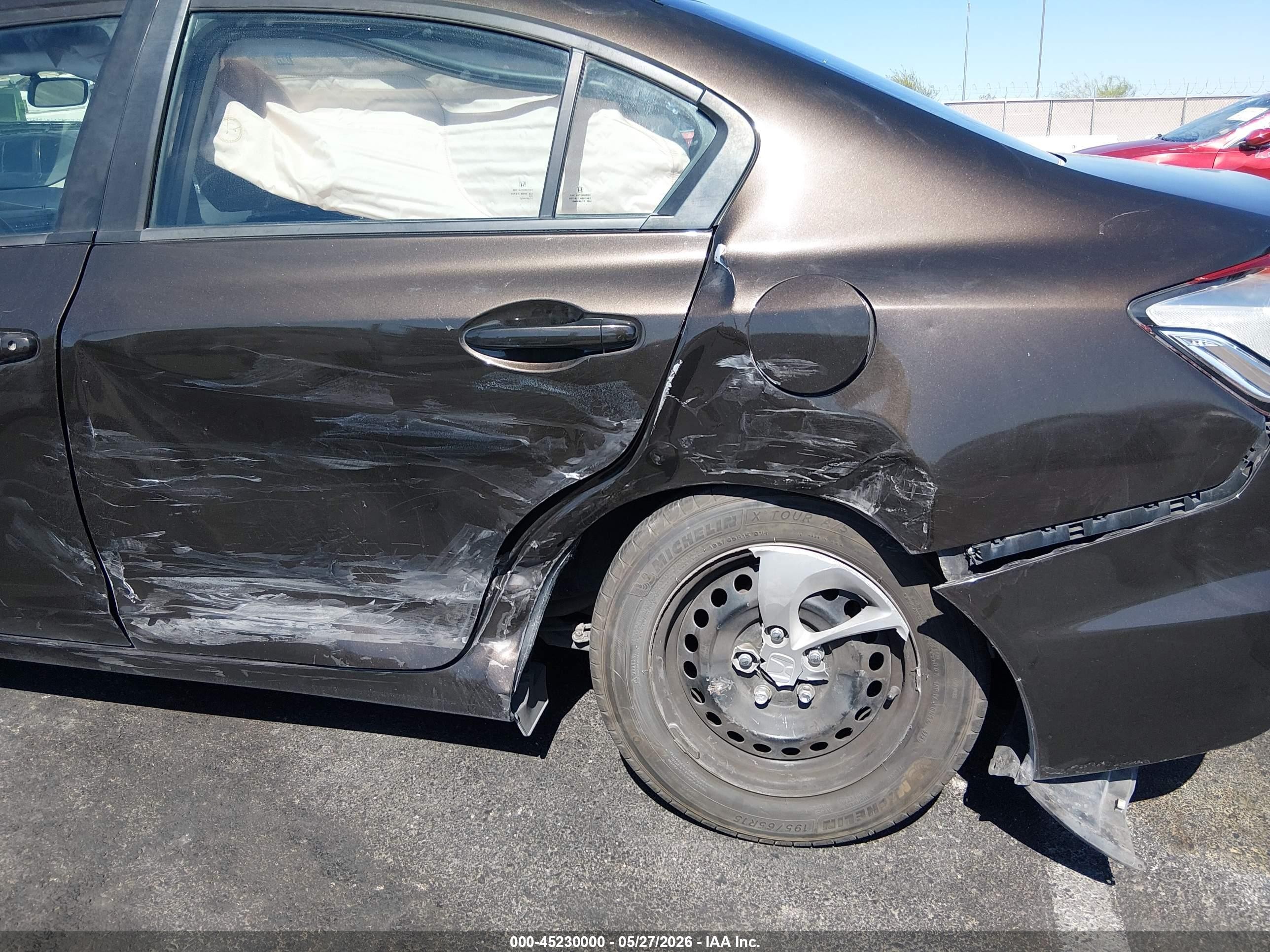 2014 Honda Civic Lx Brown vin: 2HGFB2F5XEH523209