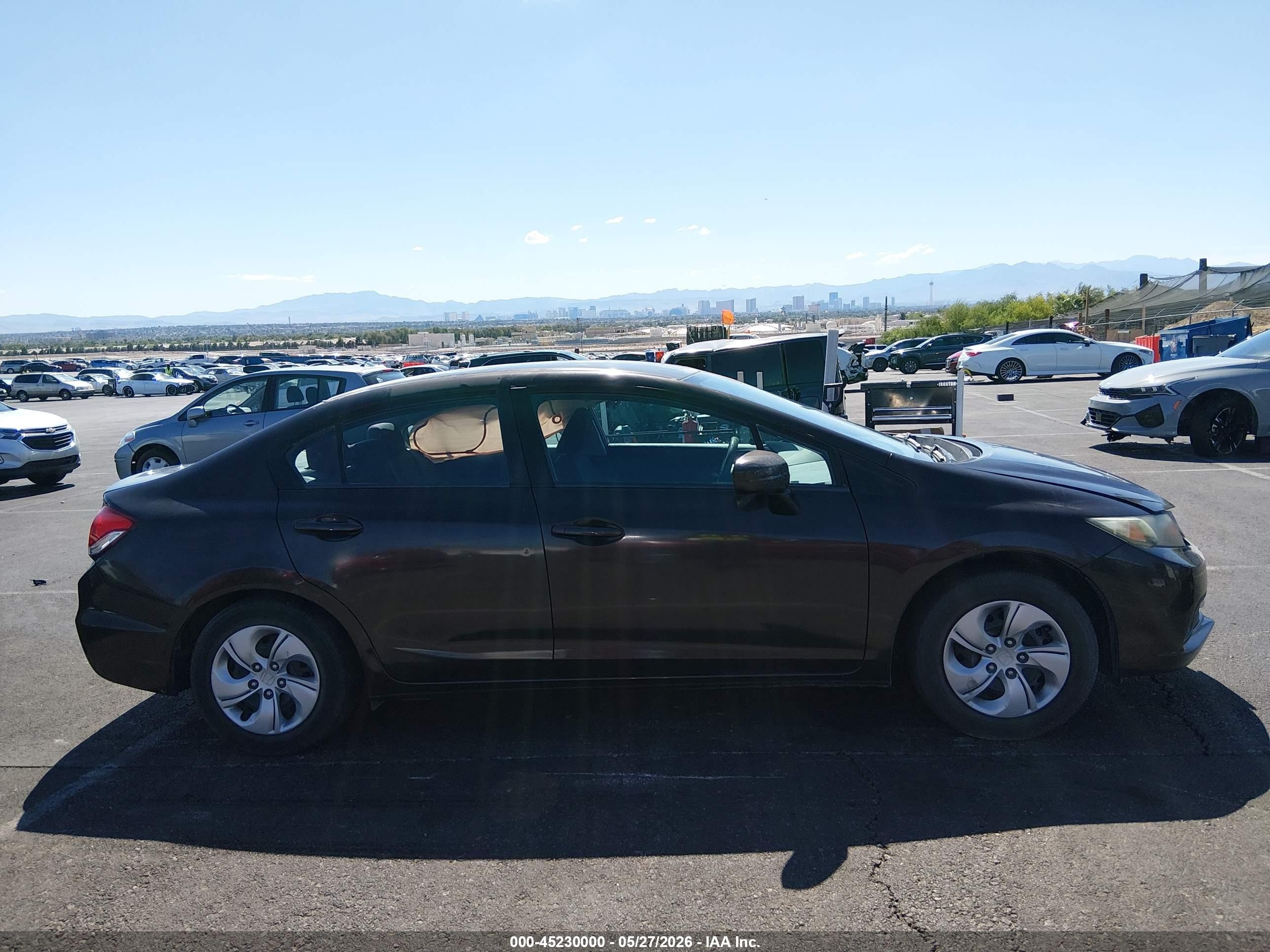 2014 Honda Civic Lx Brown vin: 2HGFB2F5XEH523209
