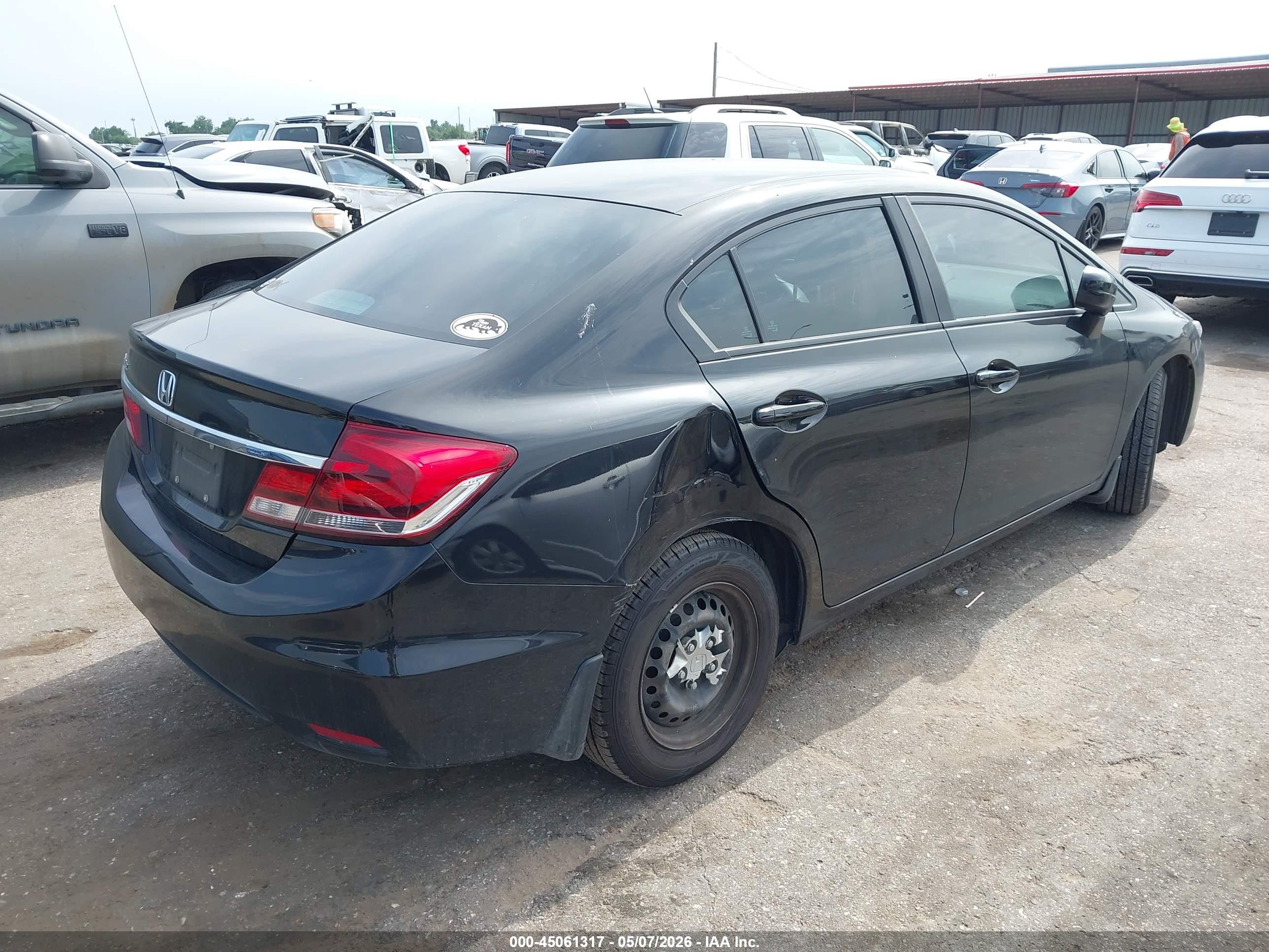 2014 Honda Civic Lx Черный vin: 2HGFB2F5XEH529057