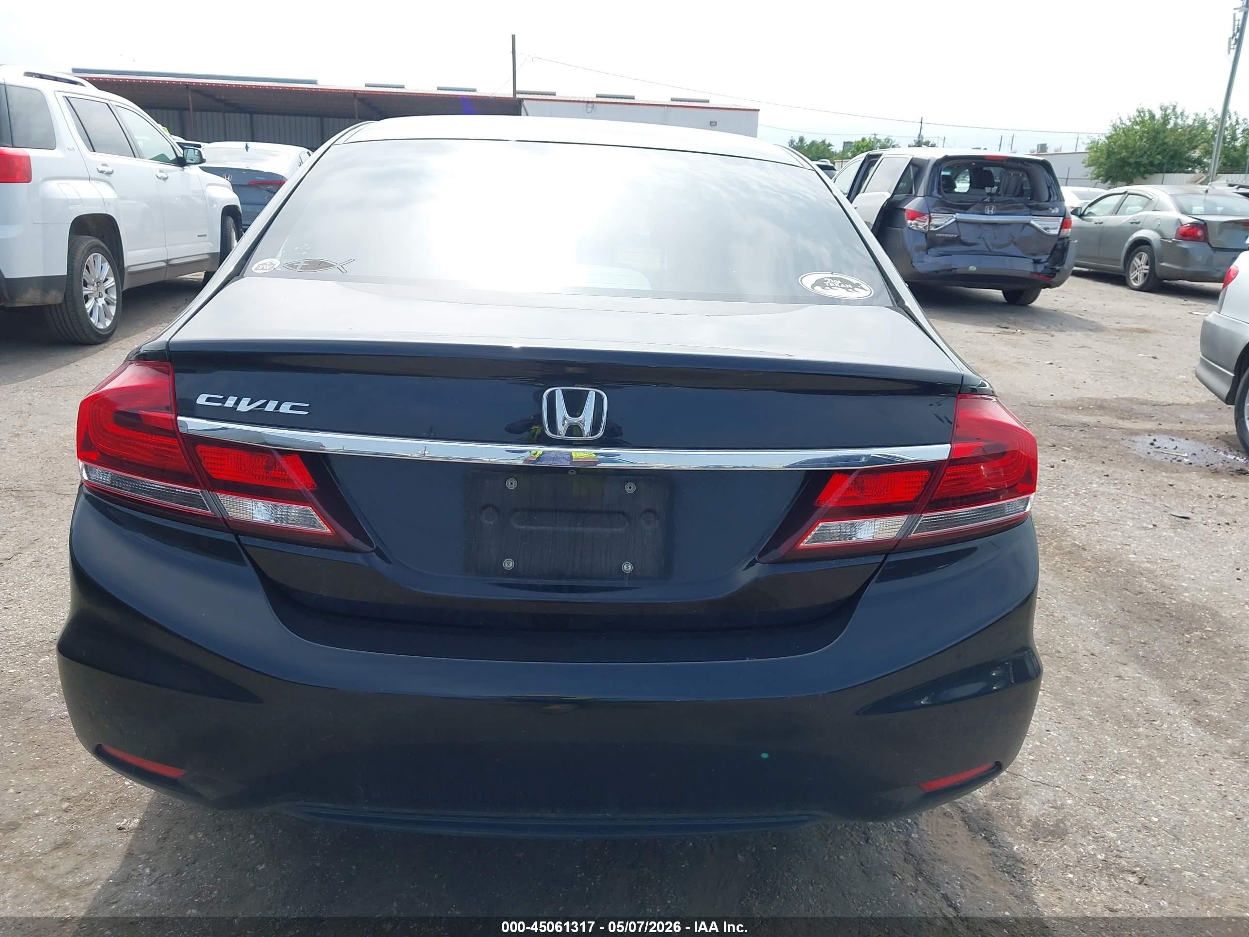 2014 Honda Civic Lx Черный vin: 2HGFB2F5XEH529057