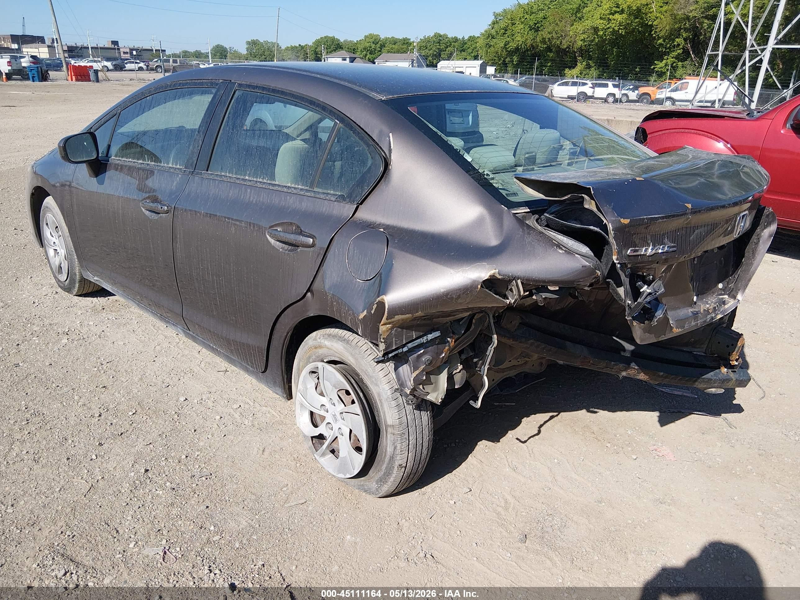 2014 Honda Civic Lx Champagne vin: 2HGFB2F5XEH539071