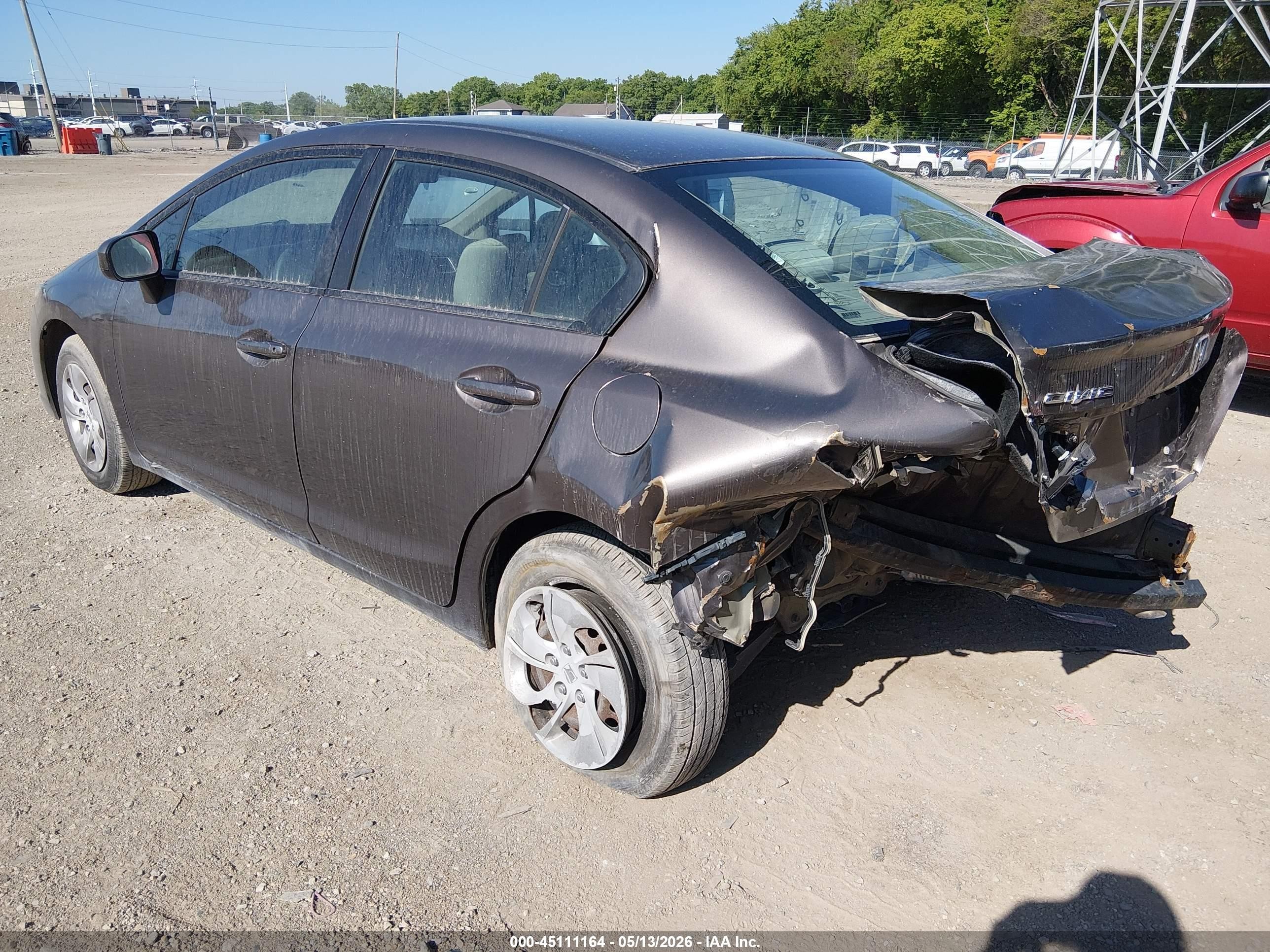 2014 Honda Civic Lx Champagne vin: 2HGFB2F5XEH539071