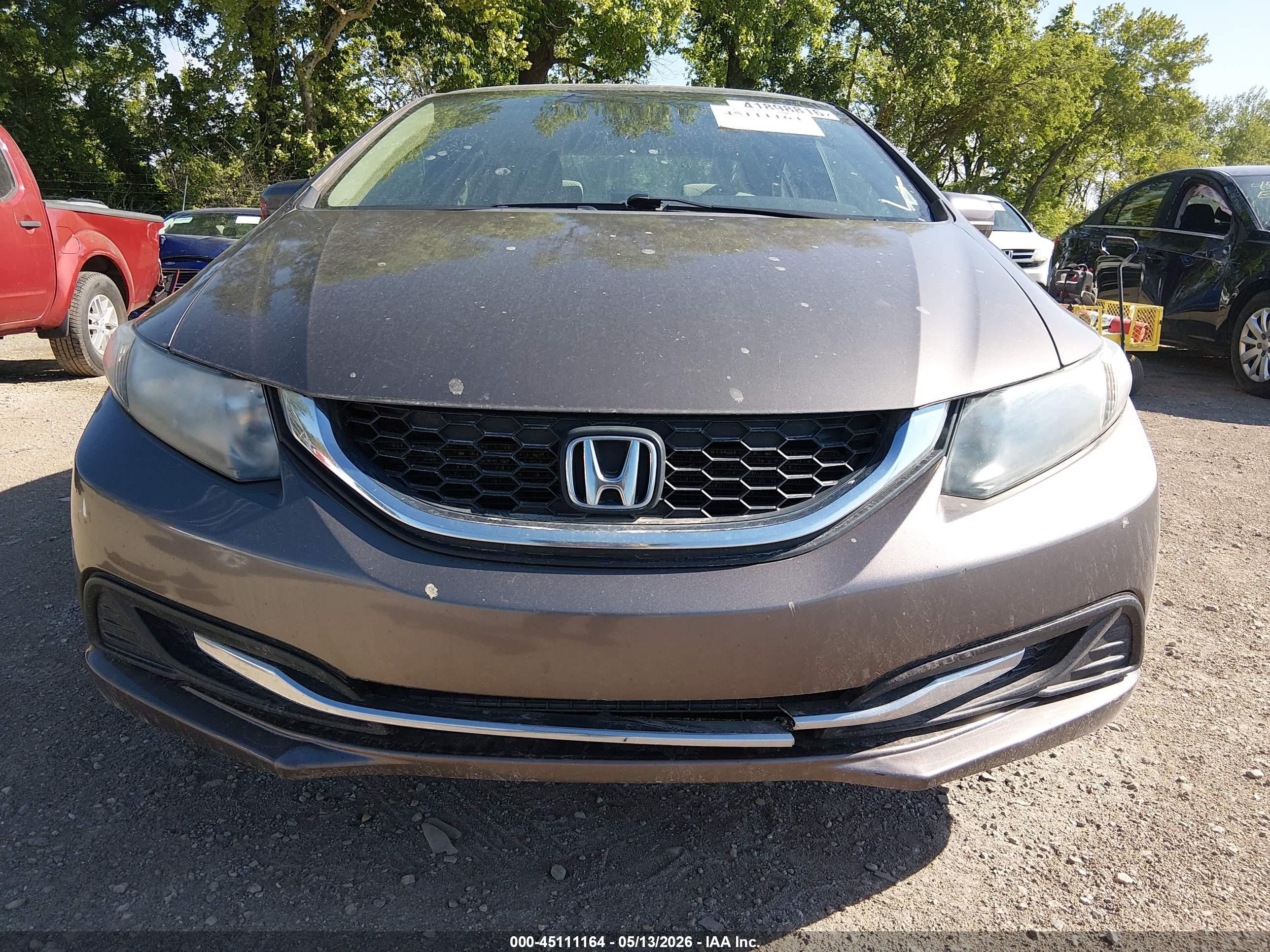 2014 Honda Civic Lx Champagne vin: 2HGFB2F5XEH539071