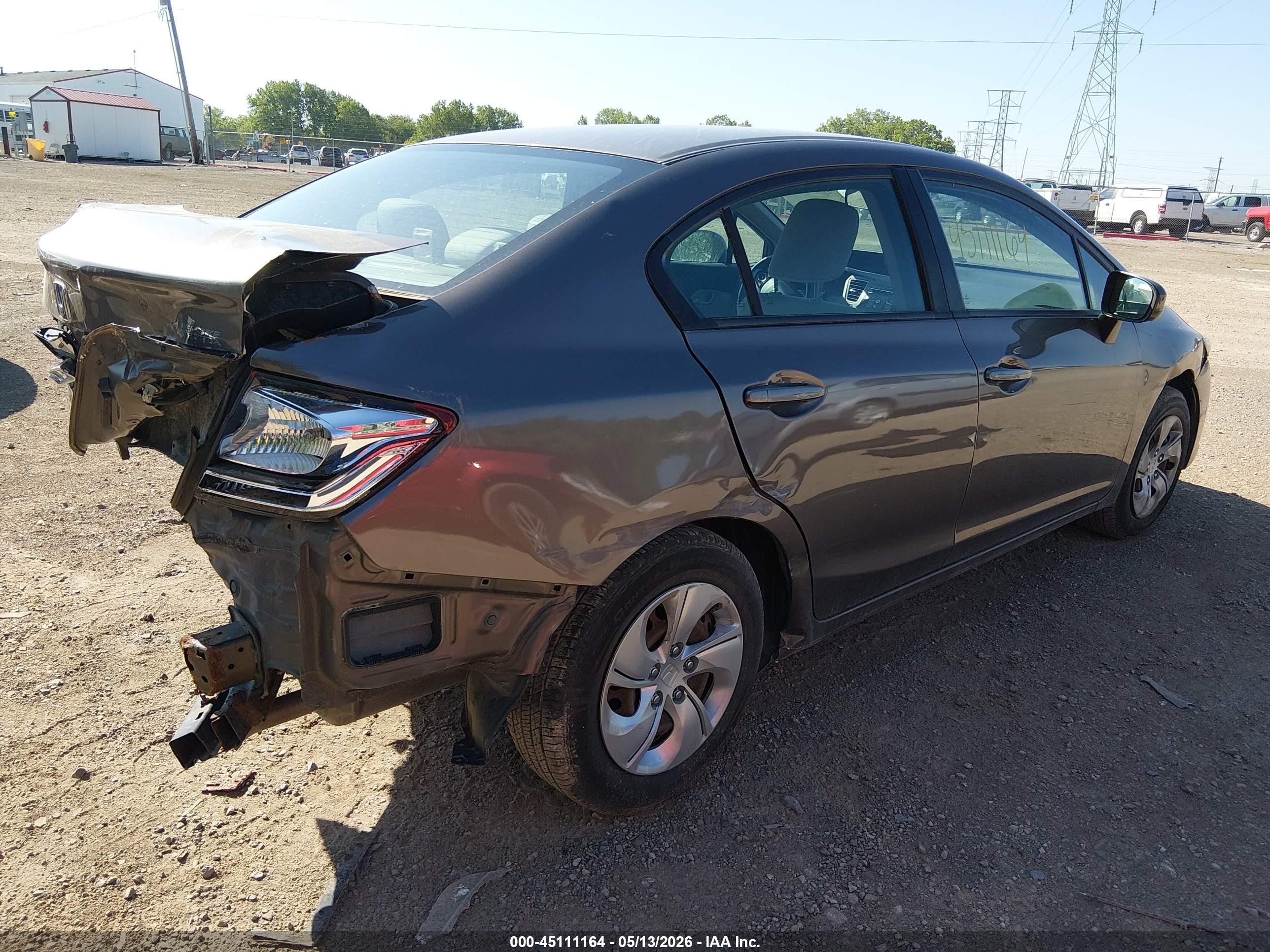 2014 Honda Civic Lx Champagne vin: 2HGFB2F5XEH539071