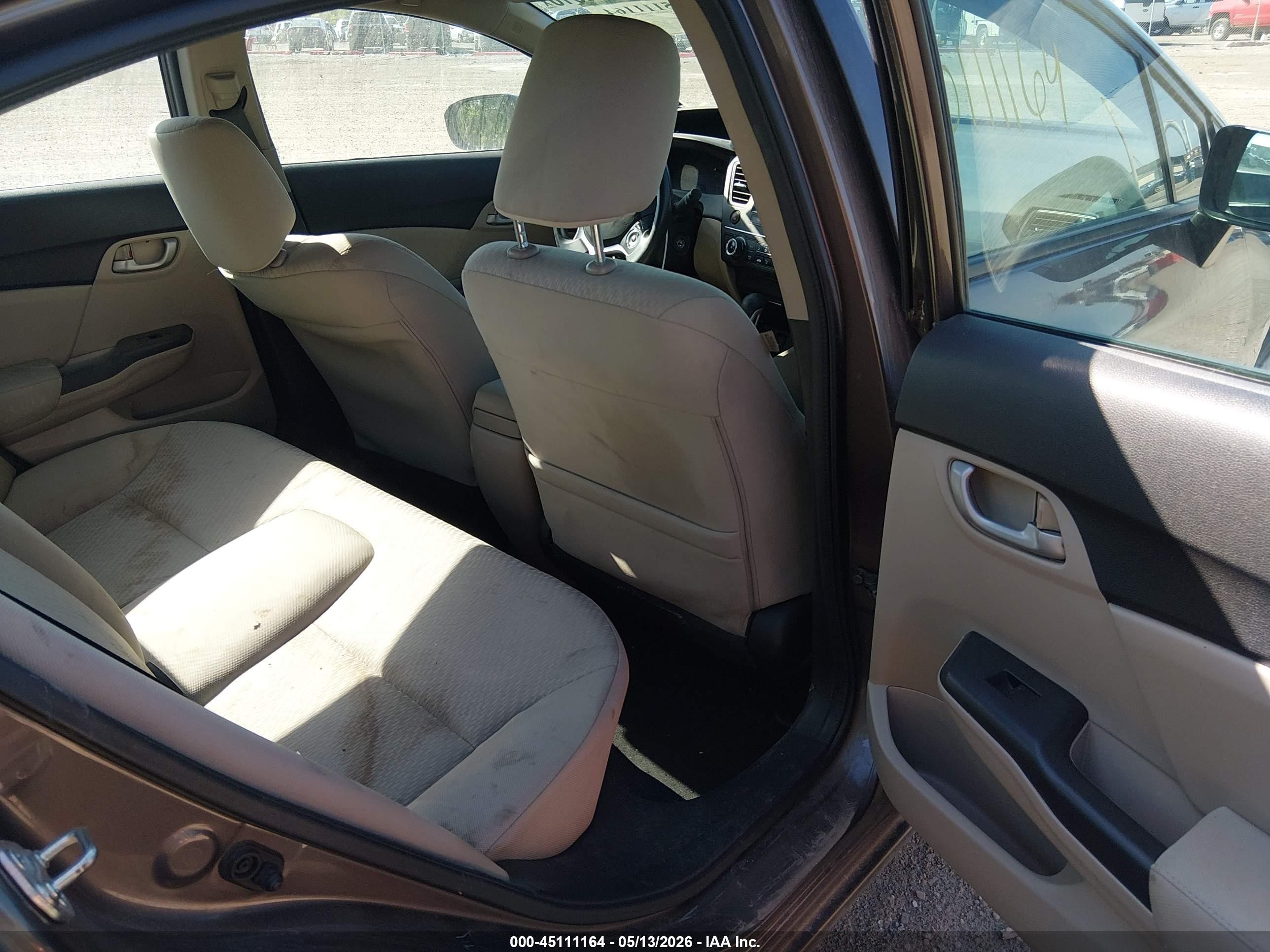2014 Honda Civic Lx Champagne vin: 2HGFB2F5XEH539071