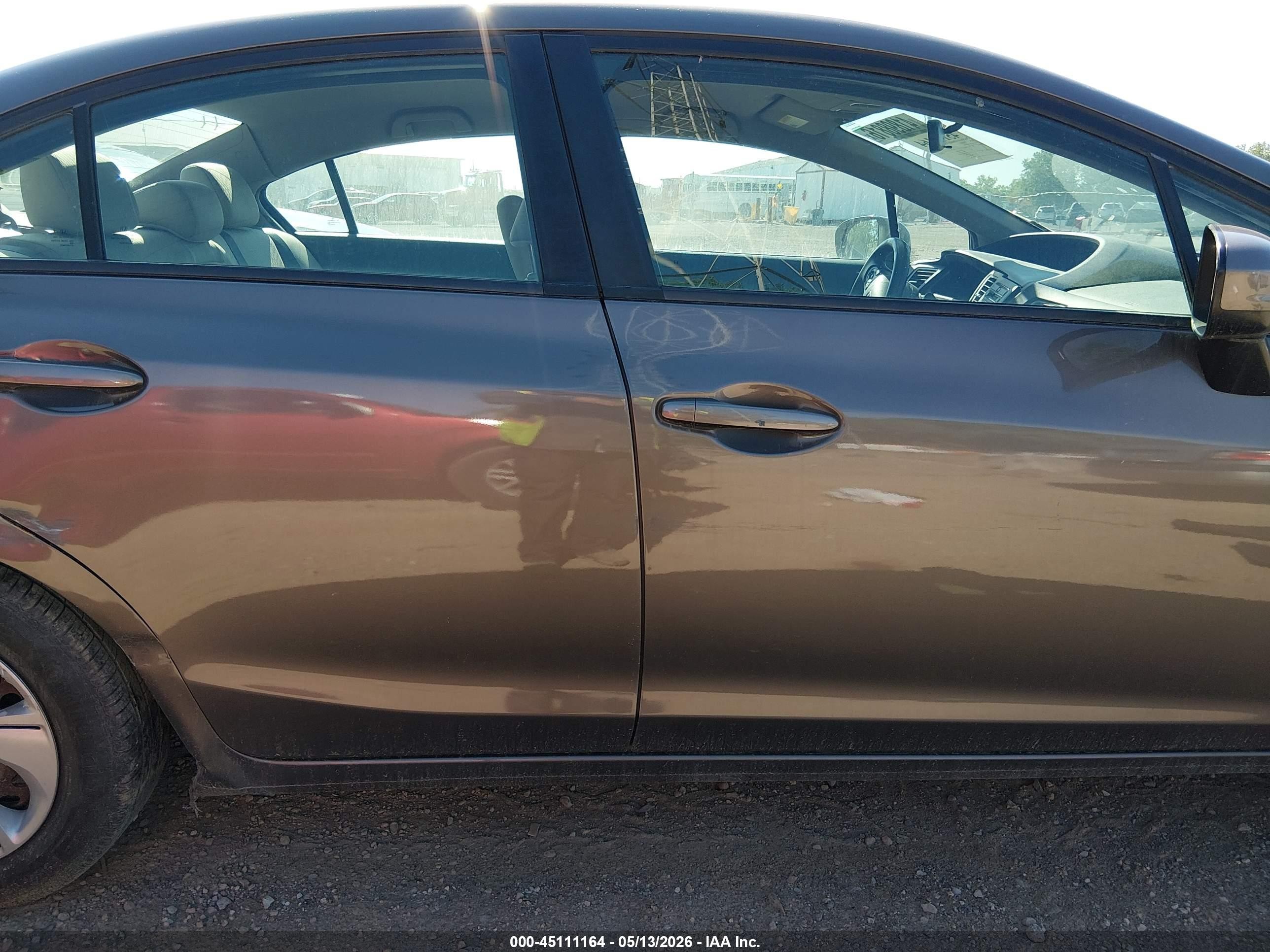 2014 Honda Civic Lx Champagne vin: 2HGFB2F5XEH539071