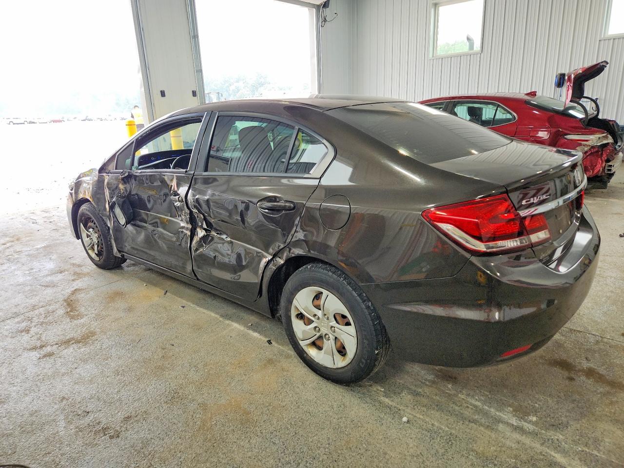 2014 Honda Civic Lx Brown vin: 2HGFB2F5XEH541032