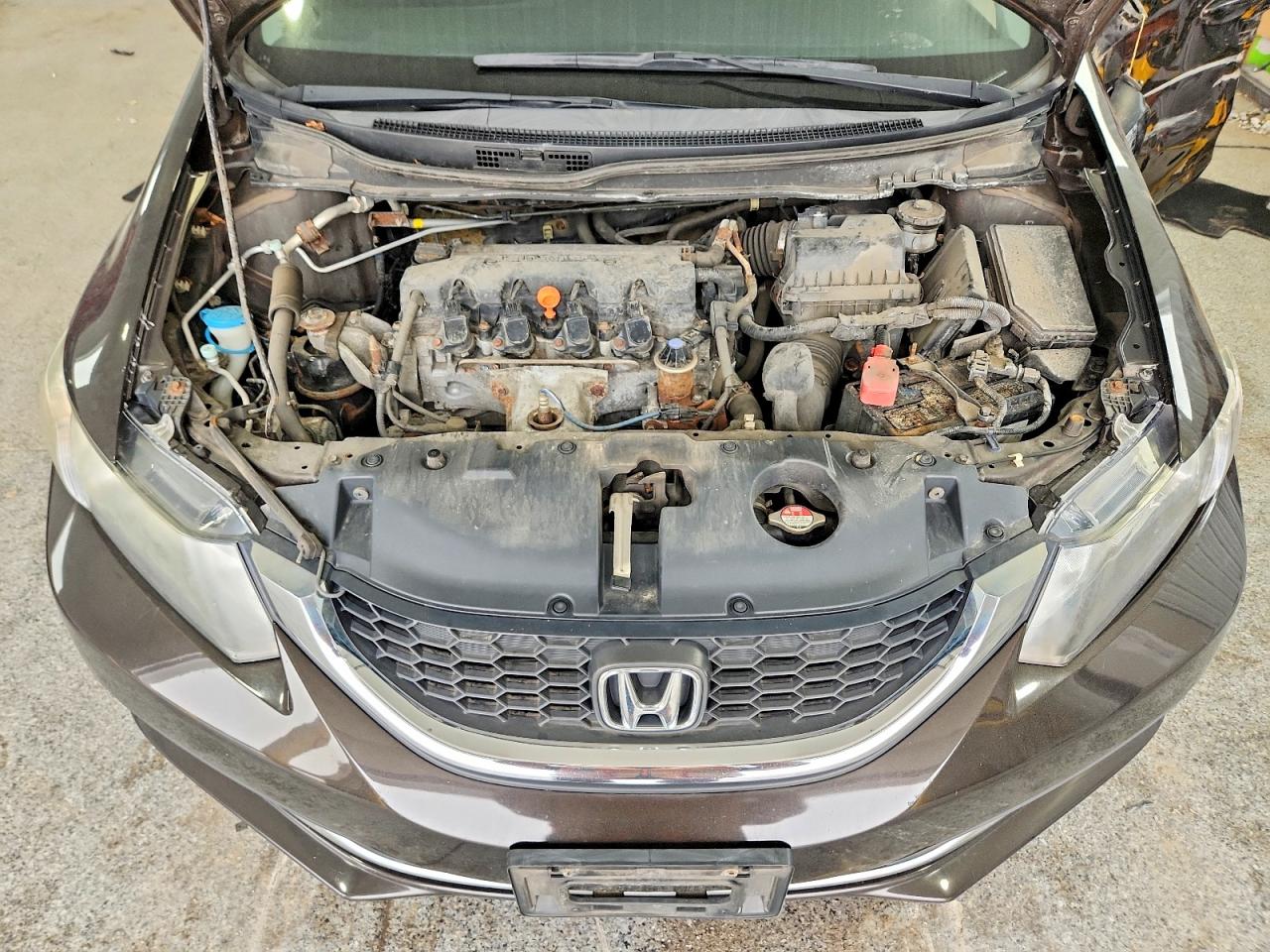 2014 Honda Civic Lx Brown vin: 2HGFB2F5XEH541032