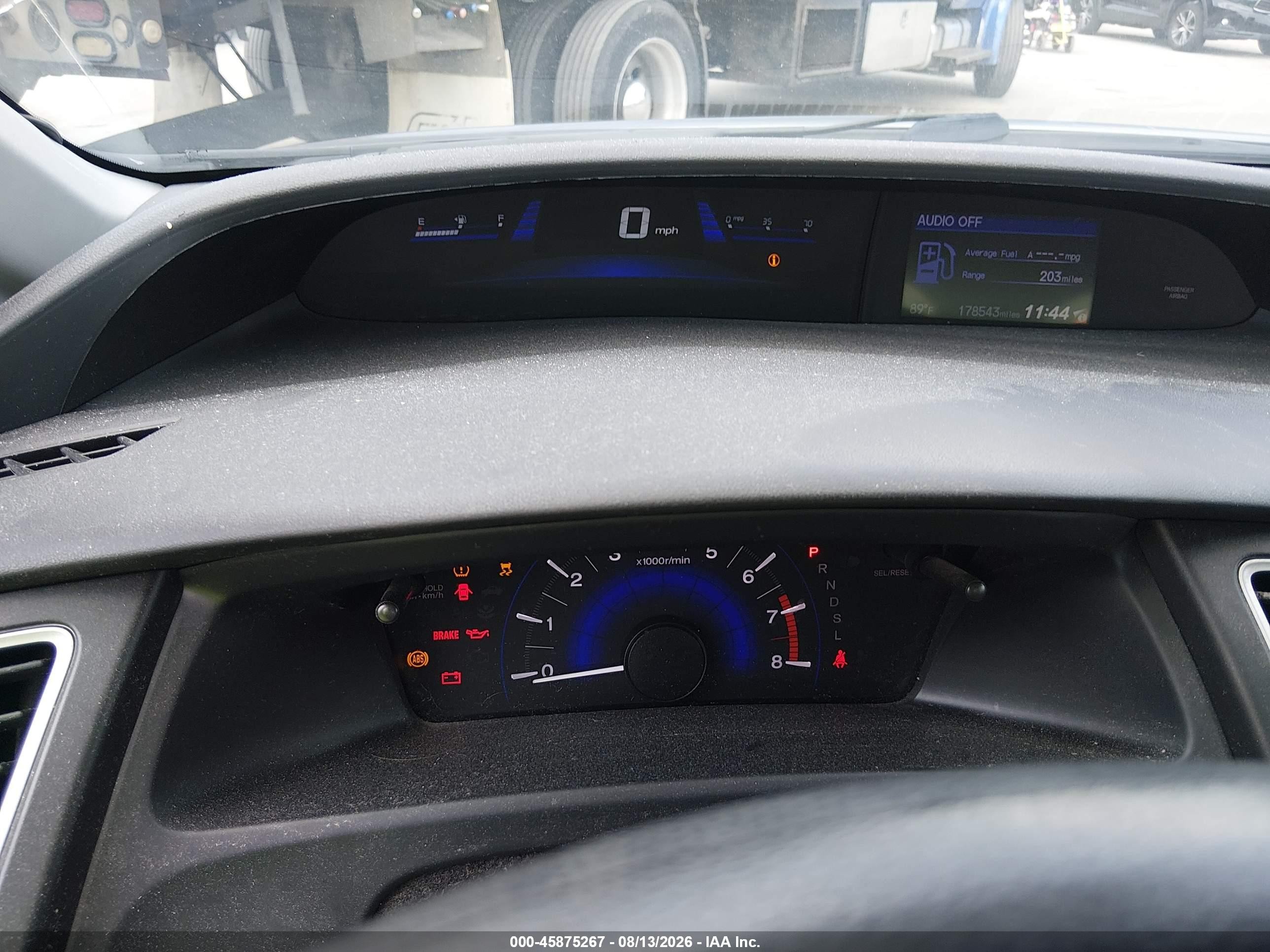 2014 Honda Civic Lx Серый vin: 2HGFB2F5XEH546747