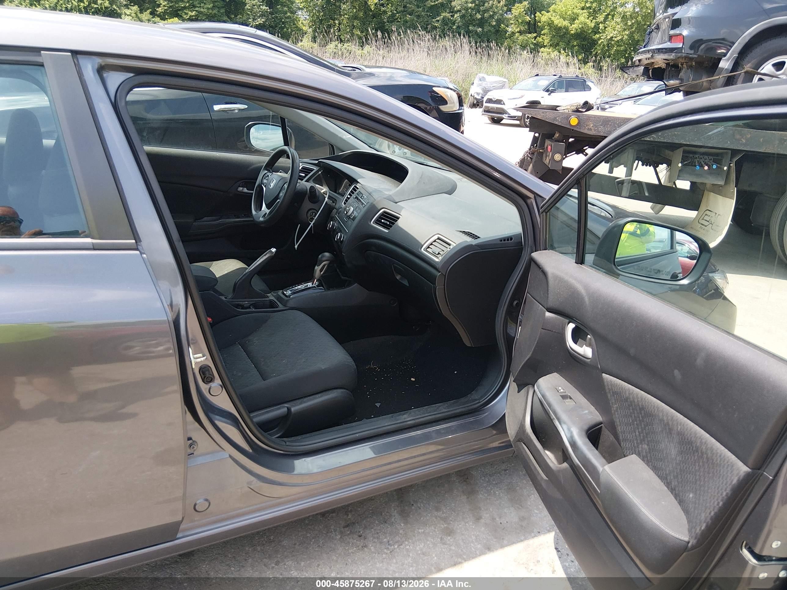 2014 Honda Civic Lx Серый vin: 2HGFB2F5XEH546747