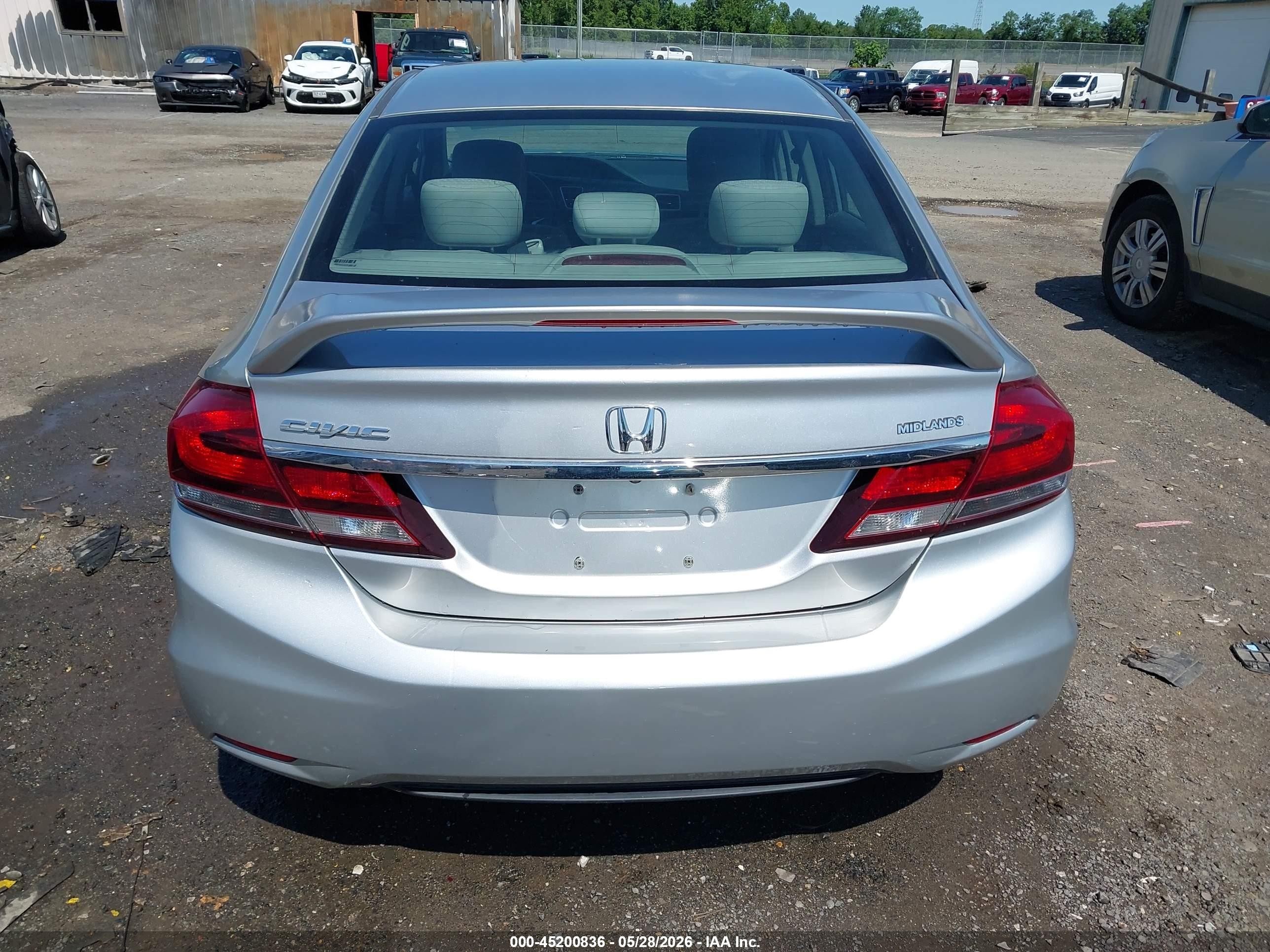 2014 Honda Civic Lx Silver vin: 2HGFB2F5XEH547607