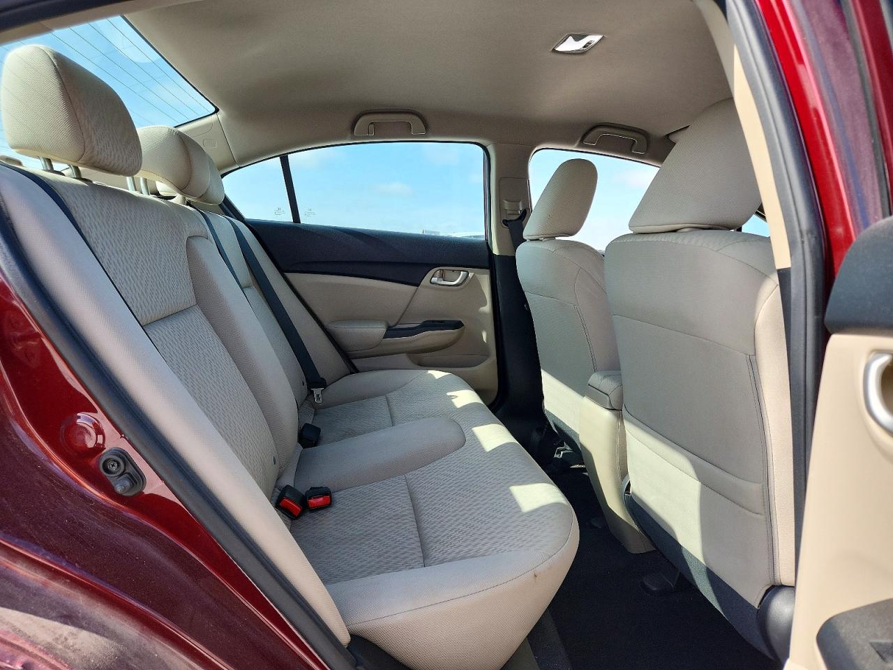 2014 Honda Civic Lx Burgundy vin: 2HGFB2F5XEH553584